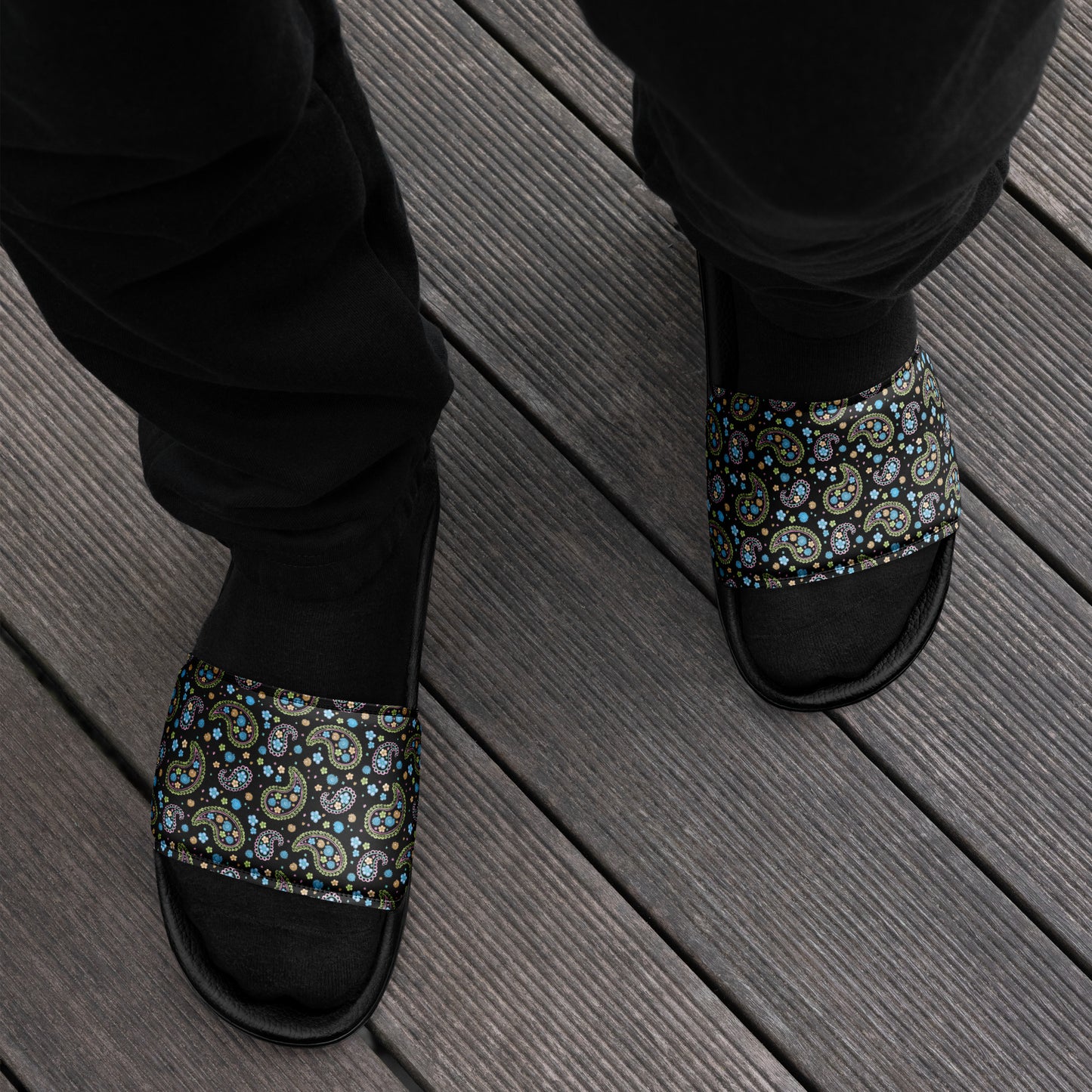 Men's Comfort sliders - Paisley