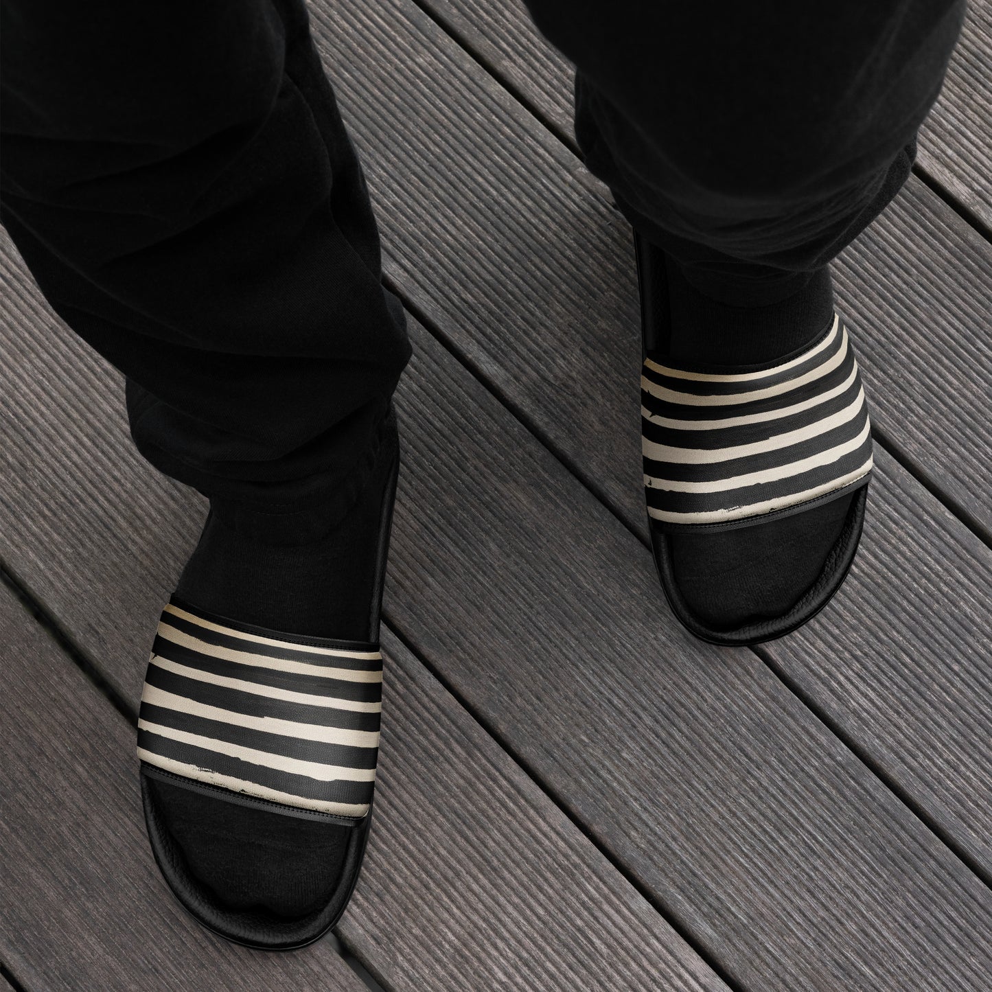 Men's Comfort sliders - Urban Stripe