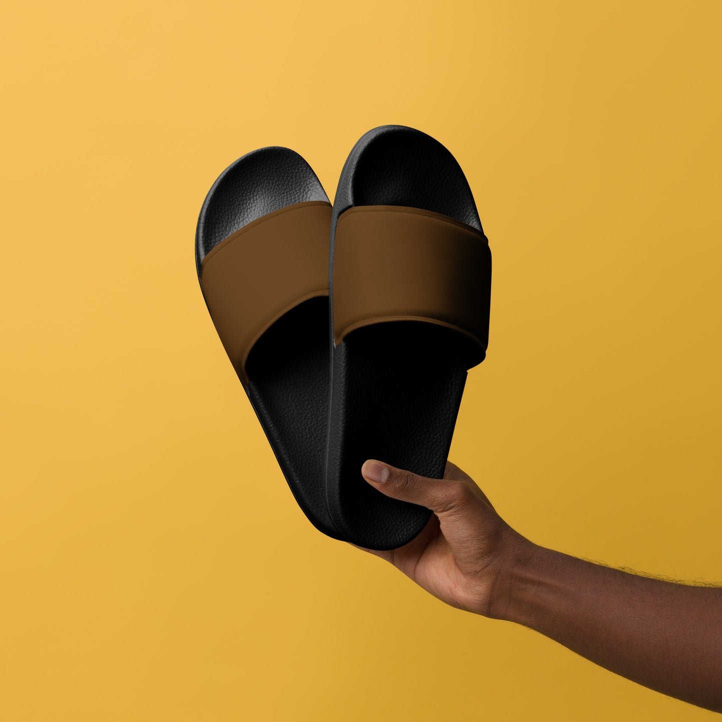 Men's Comfort sliders - Whiskey Brown