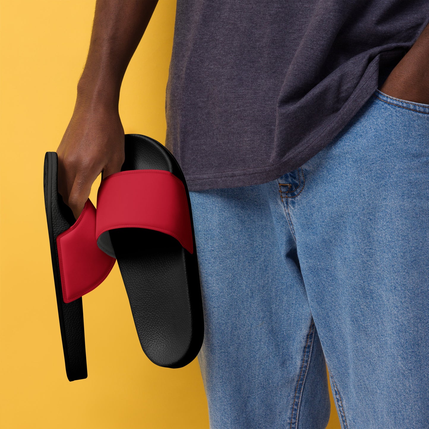 Men's Comfort sliders - Firebrick Red
