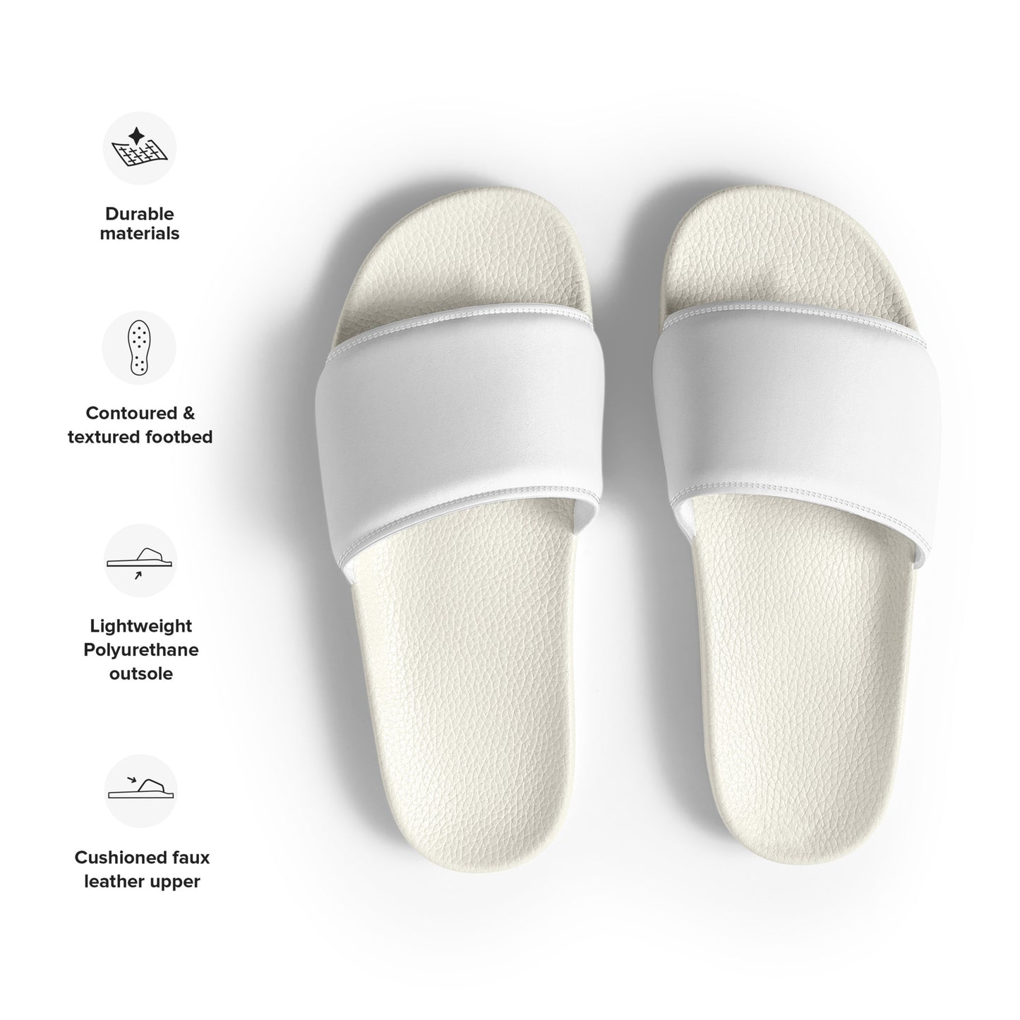 Men's Comfort sliders - Arctic White