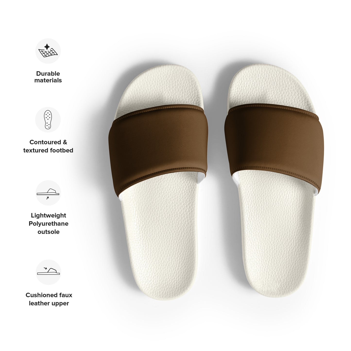 Men's Comfort sliders - Whiskey Brown