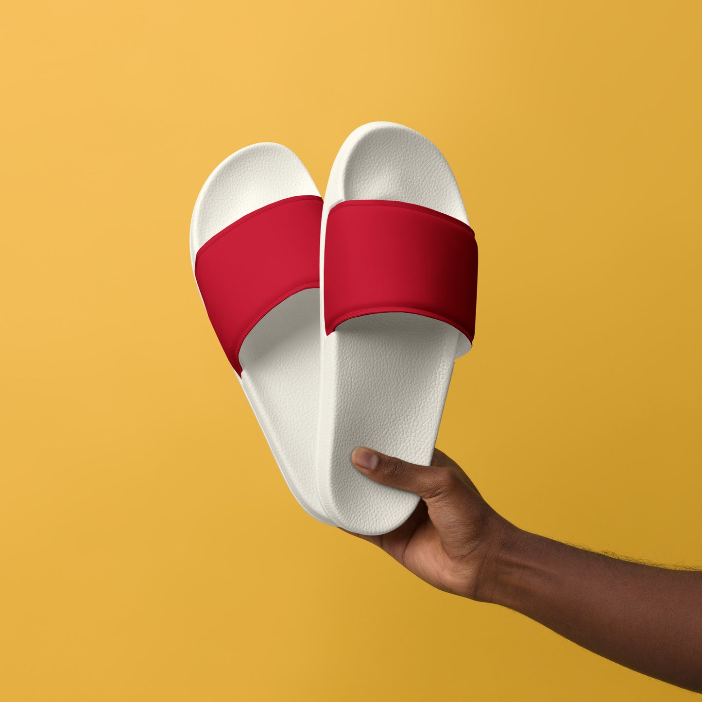Men's Comfort sliders - Firebrick Red
