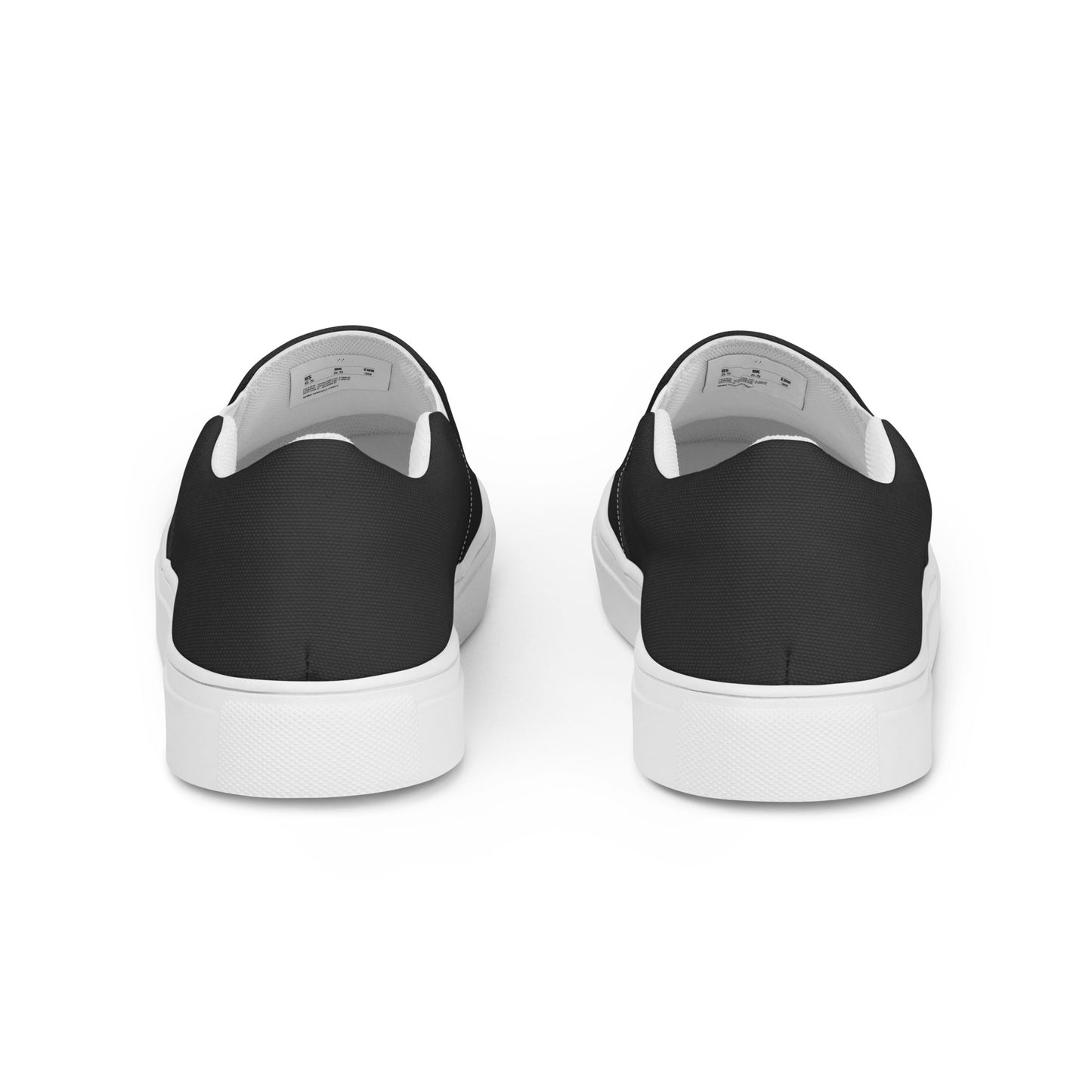 Men’s slip-on canvas shoes - Charcoal Black