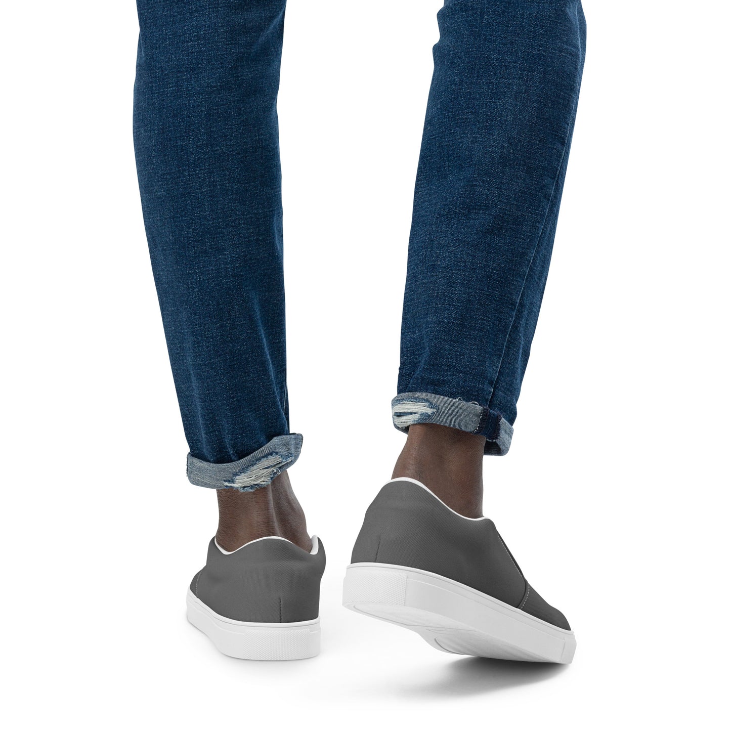 Men’s slip-on canvas shoes - Steel Grey