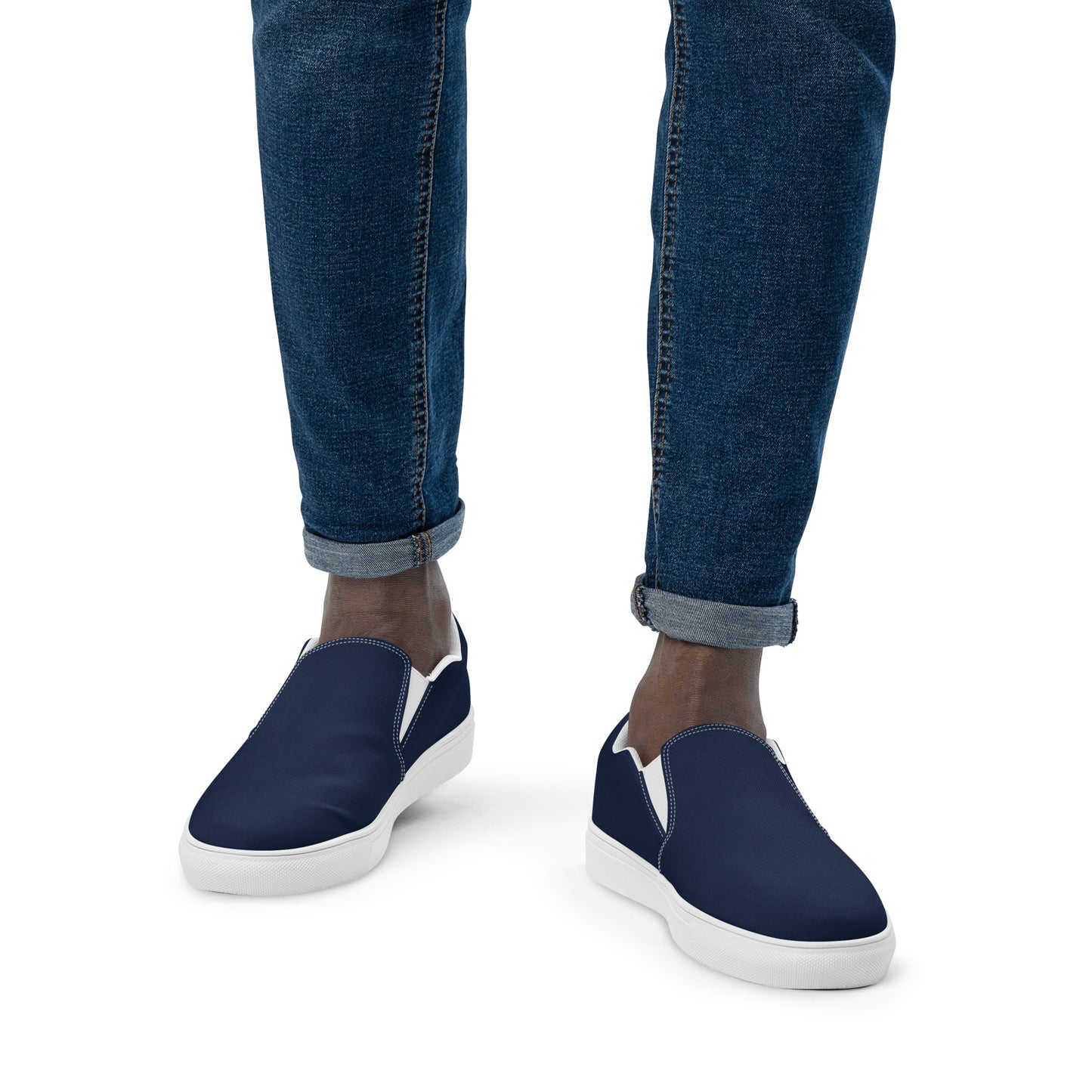 Men’s slip-on canvas shoes - Navy Blue