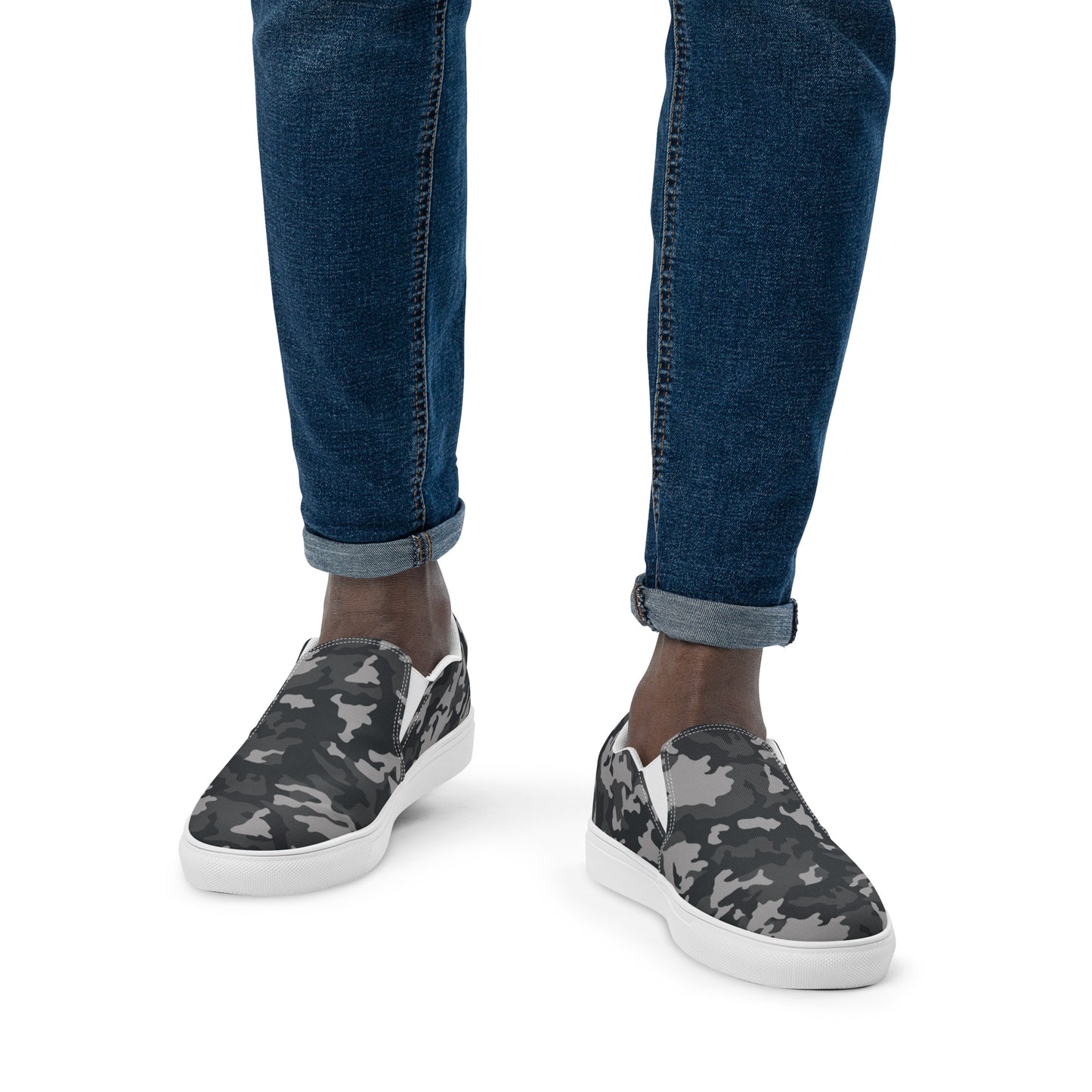 Men’s slip-on canvas shoes - Camo