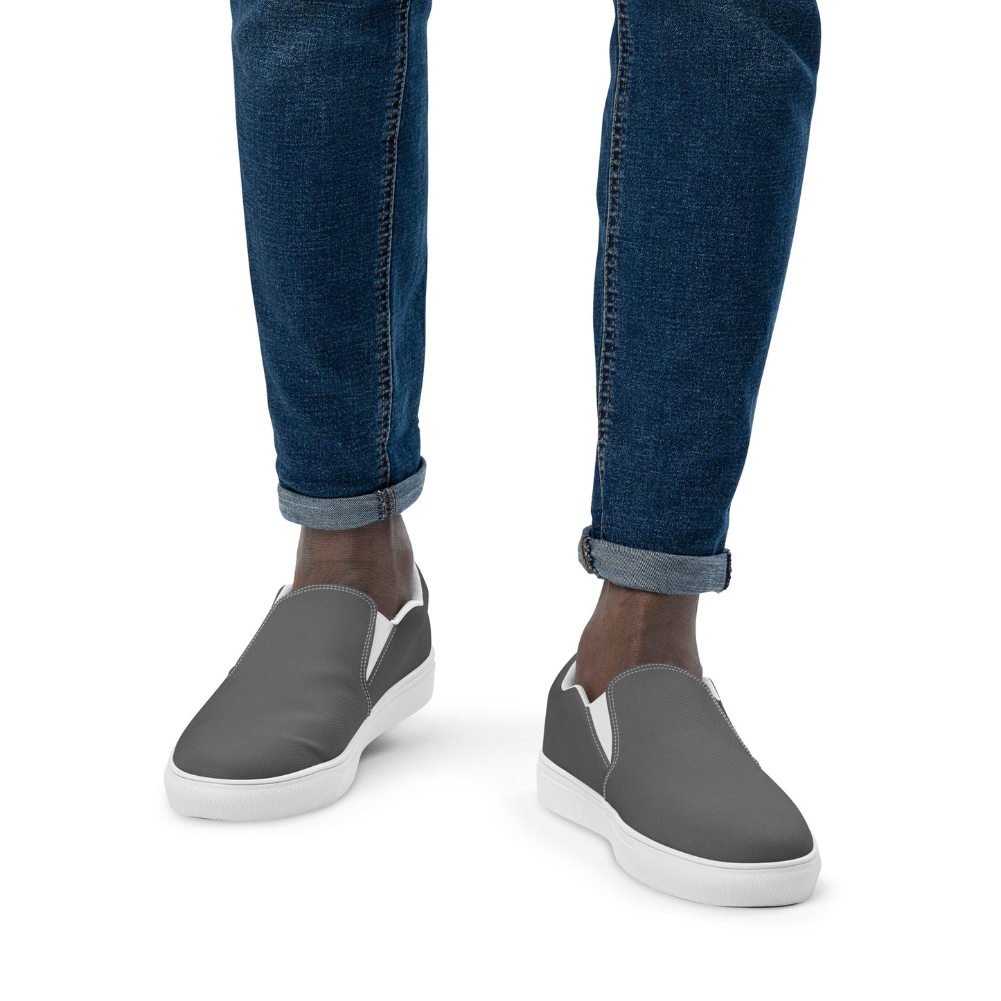 Men’s slip-on canvas shoes - Steel Grey