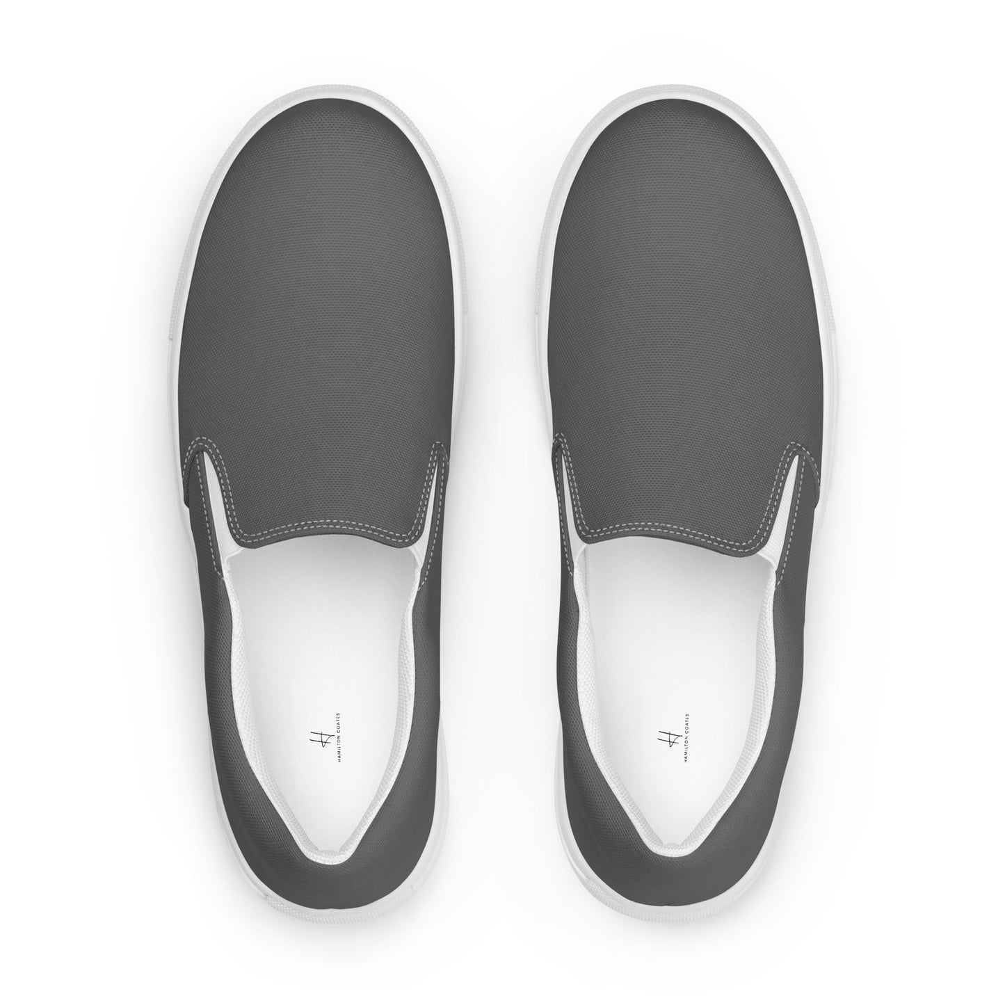 Men’s slip-on canvas shoes - Steel Grey