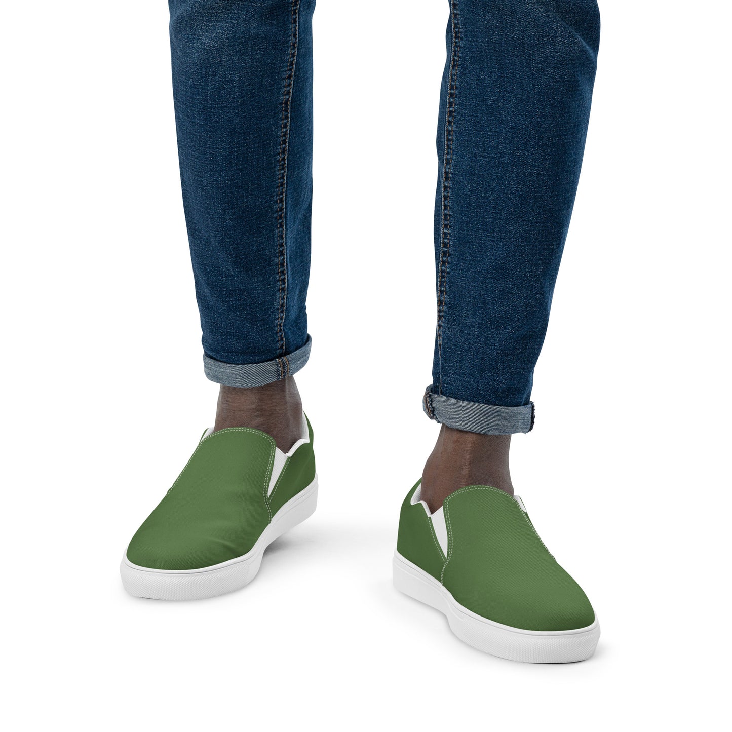 Men’s slip-on canvas shoes - Combat Green