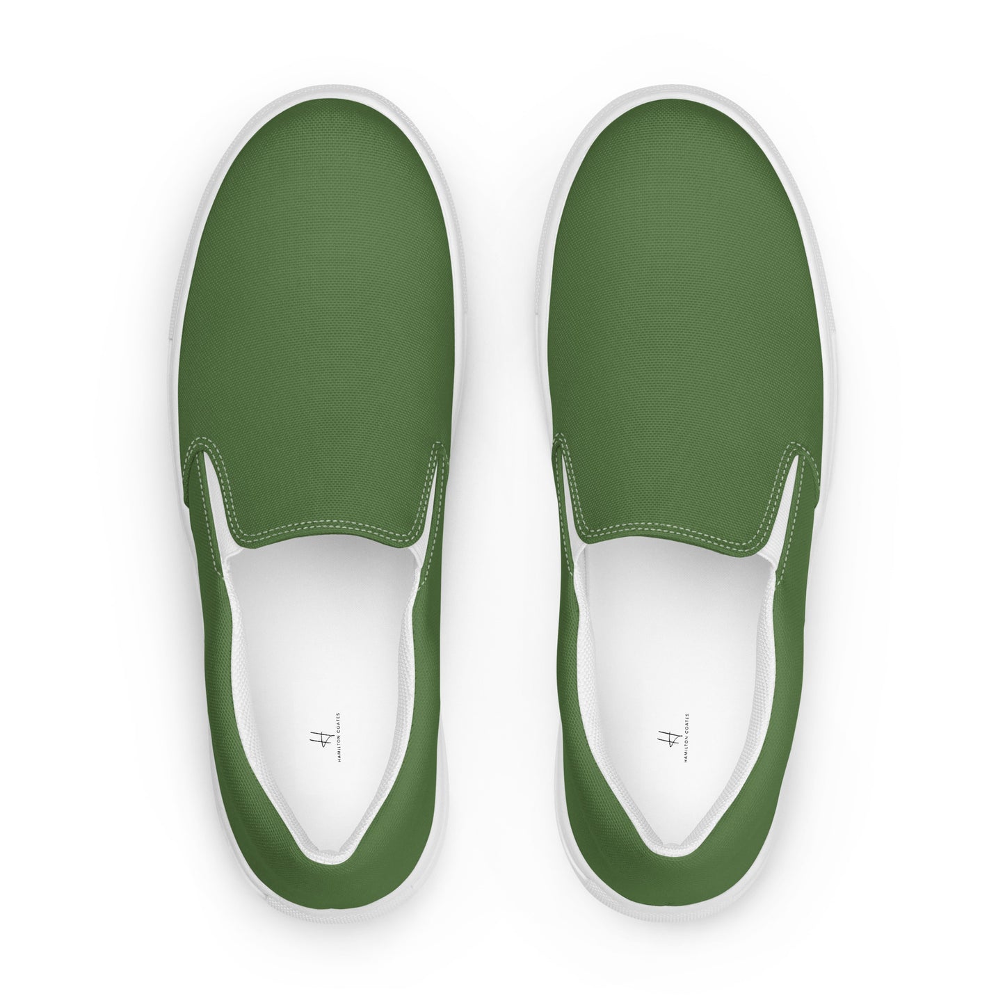 Men’s slip-on canvas shoes - Combat Green