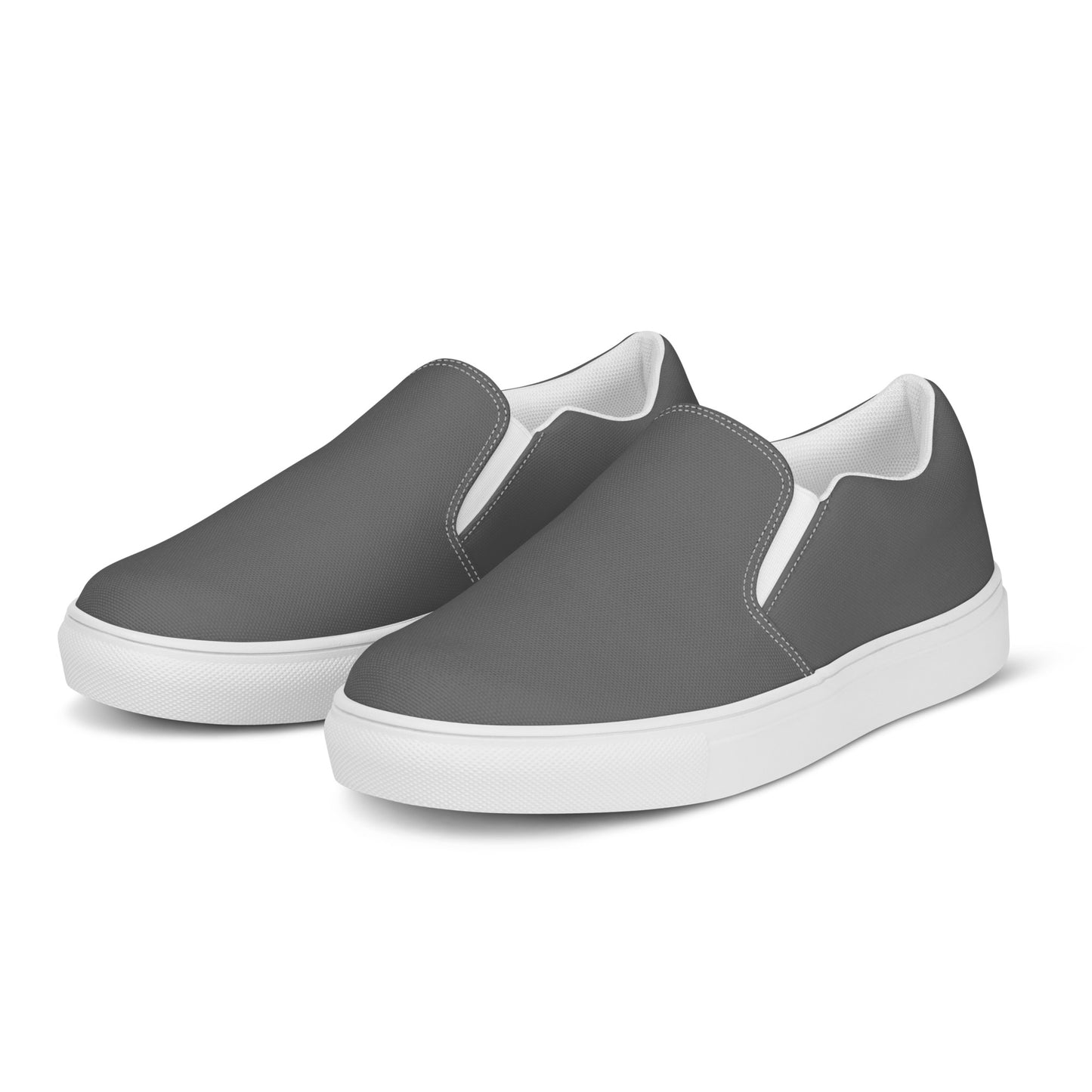 Men’s slip-on canvas shoes - Steel Grey