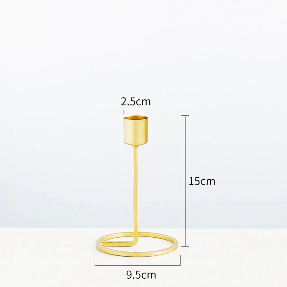 LuxeGold Candle Holders