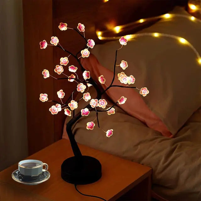 Bonsai Tree Night Light Touch Lamp