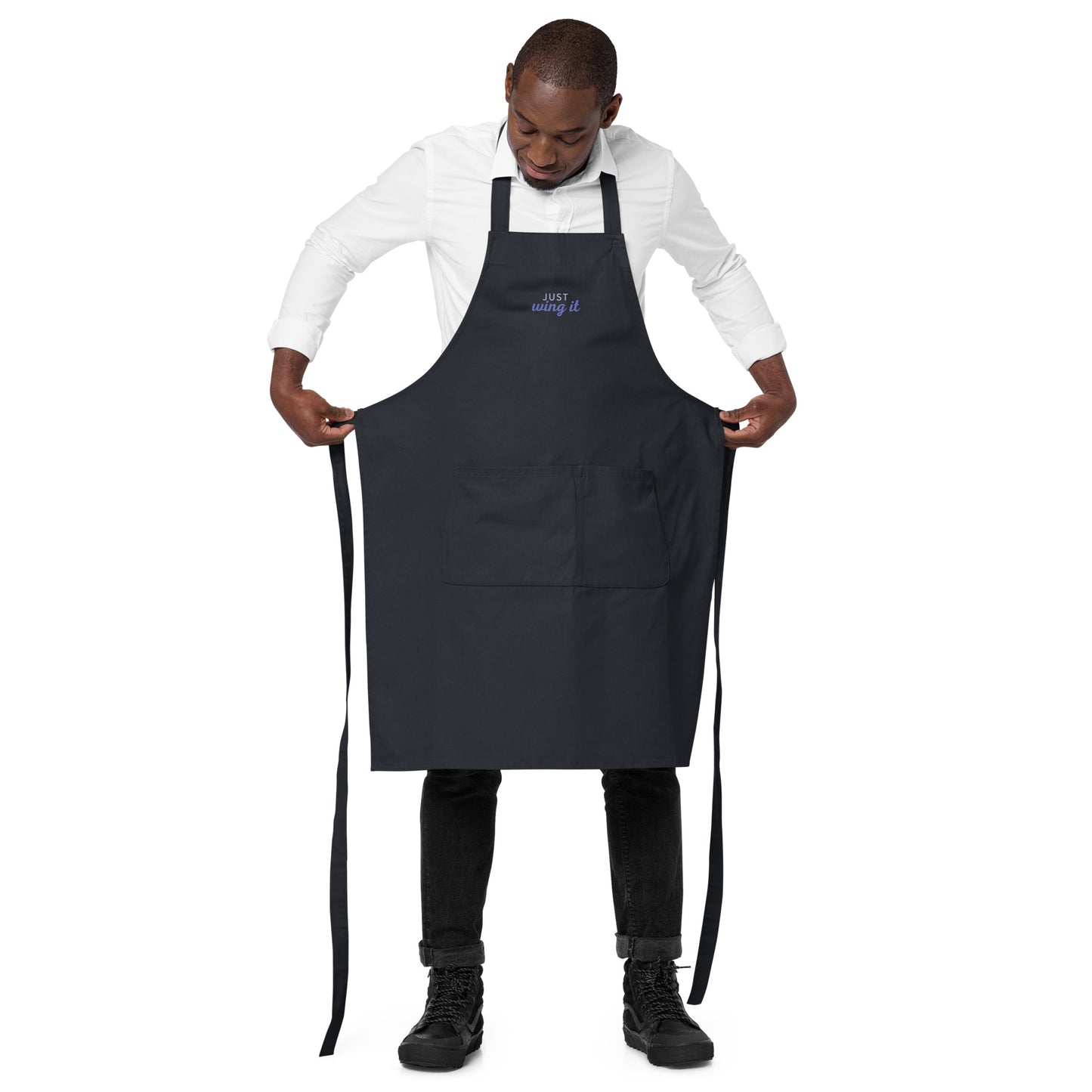 "Just Wing It" Organic cotton apron