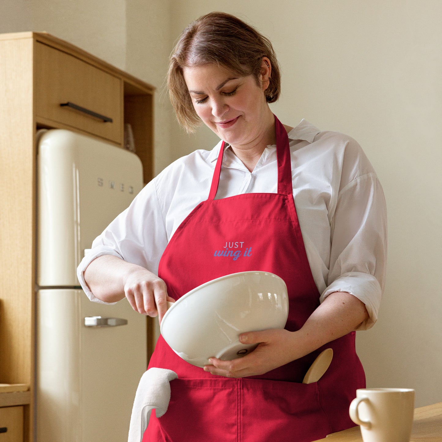 "Just Wing It" Organic cotton apron