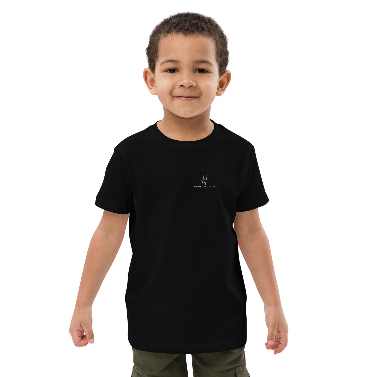 Organic cotton kids t-shirt - Hamilton Coates Embroidered Branding