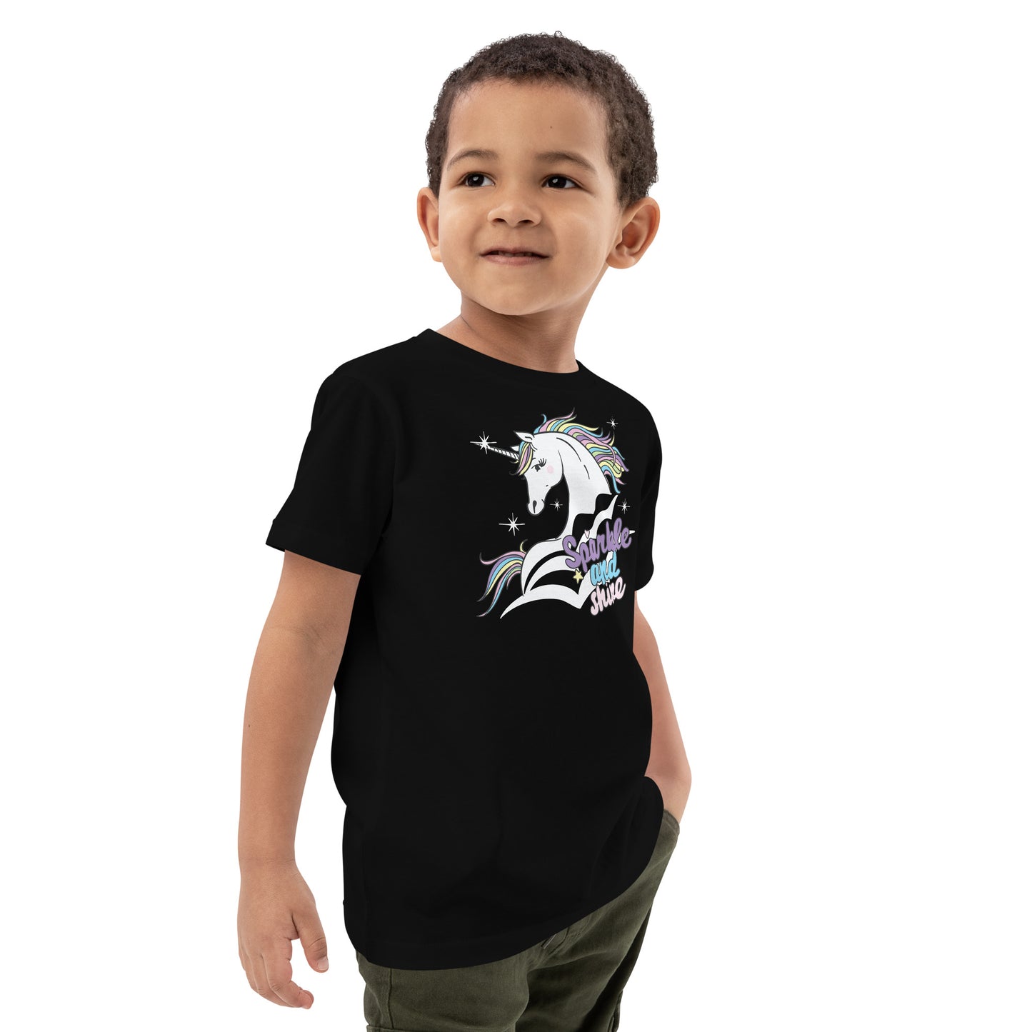 Organic cotton kids t-shirt - Sparkle and Shine