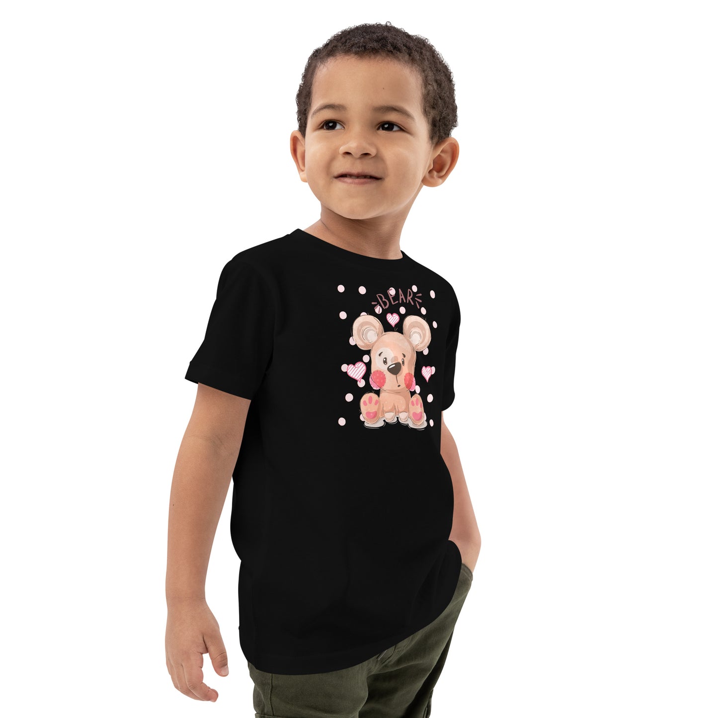 Organic cotton kids t-shirt - Teddy Bear