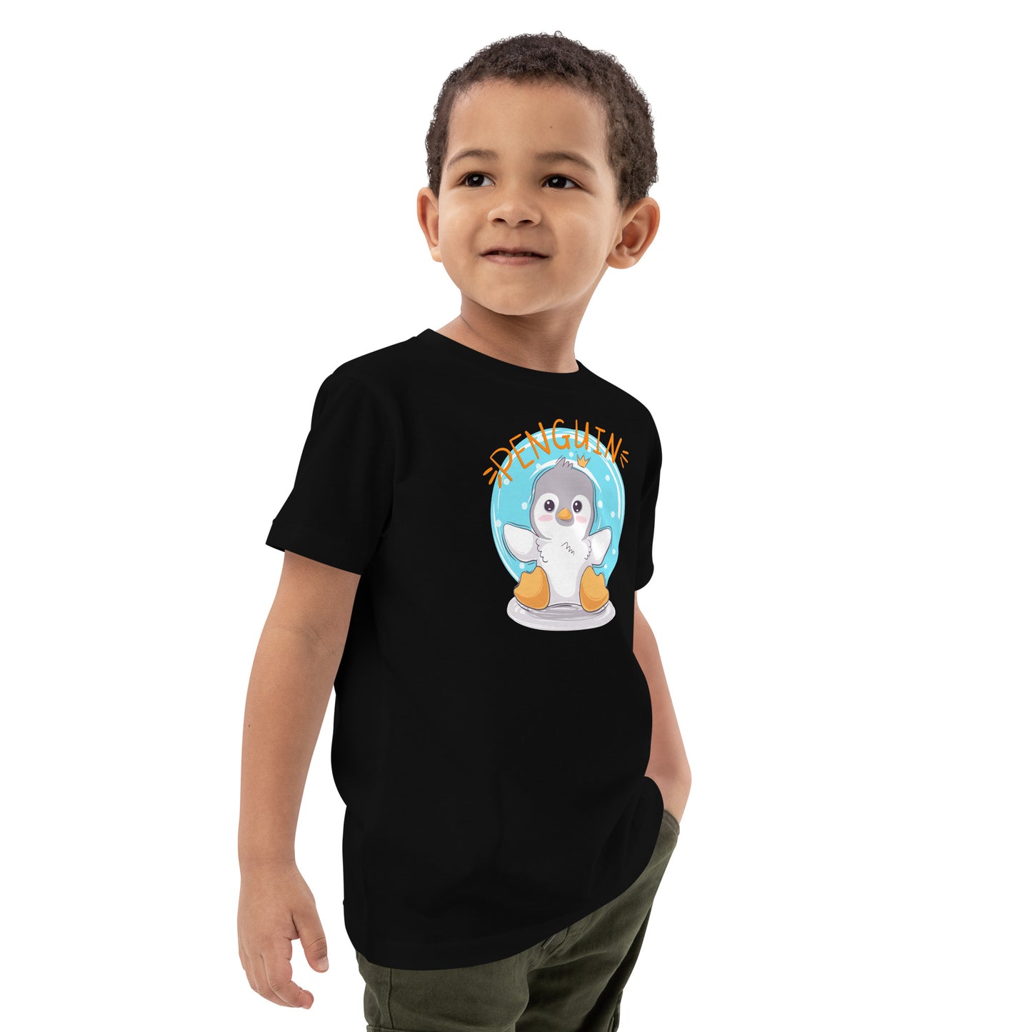 Organic cotton kids t-shirt - Penguin
