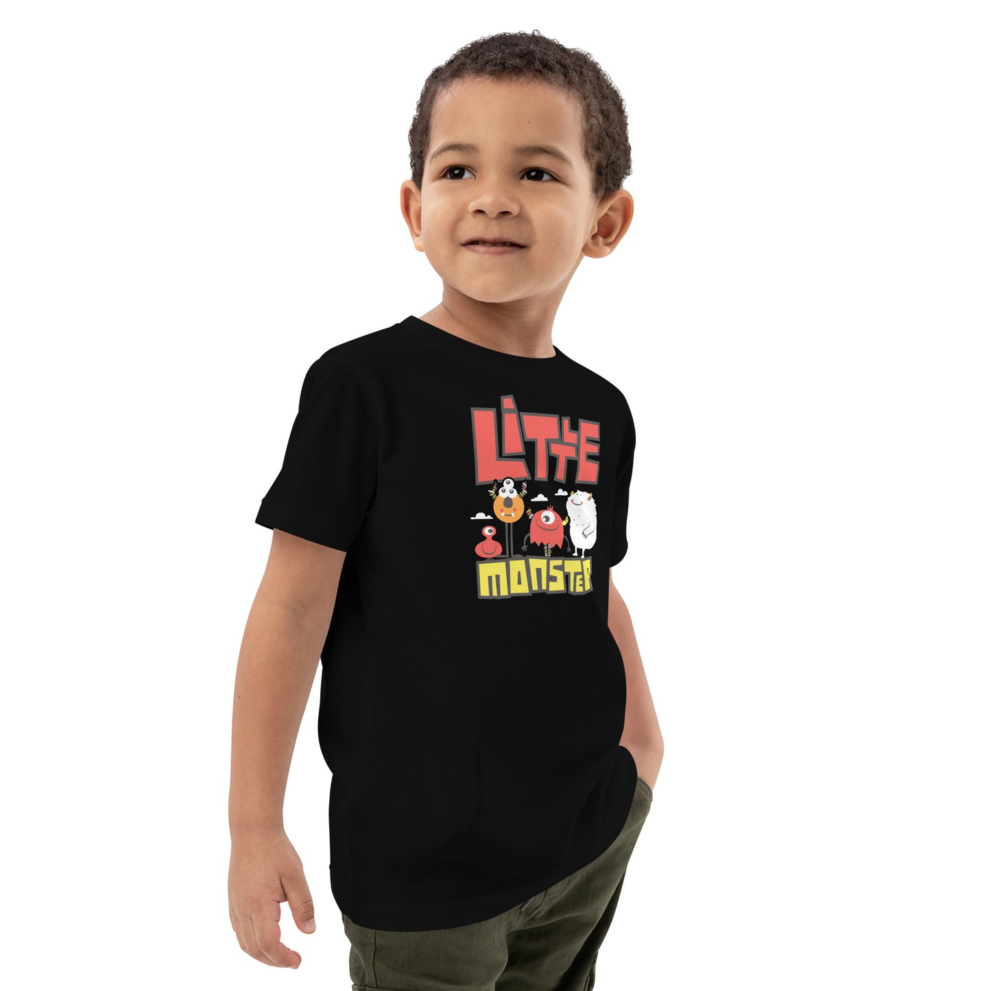 Organic cotton kids t-shirt - Little Monster