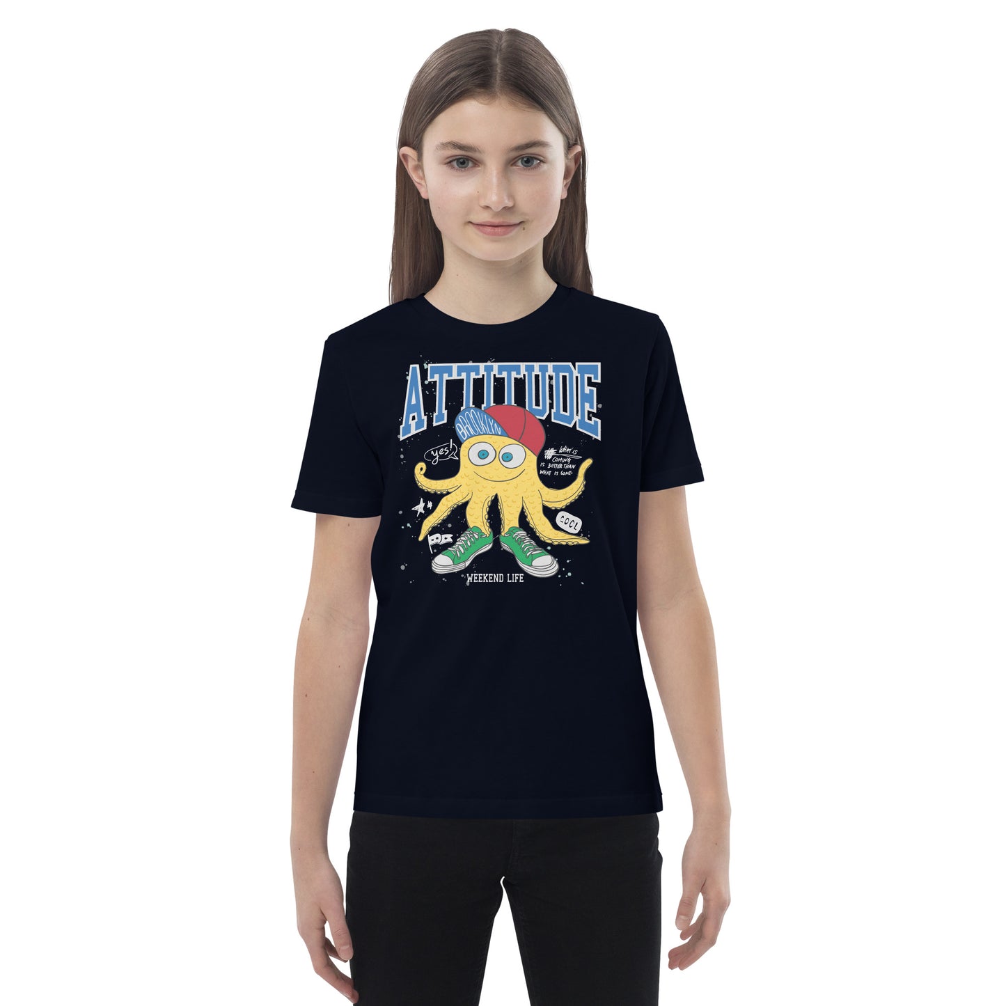 Organic cotton kids t-shirt - Attitude Monster
