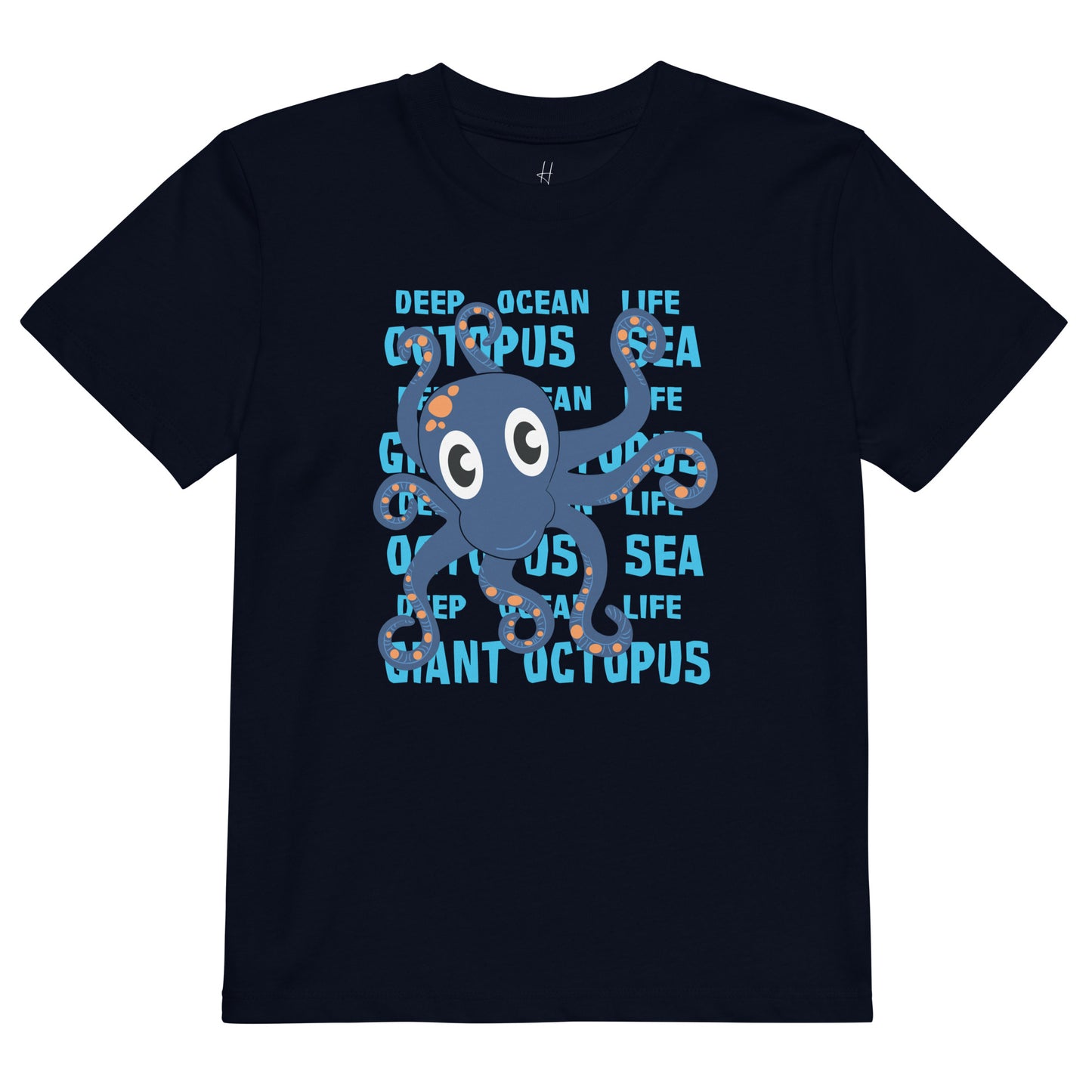 Organic cotton kids t-shirt - Giant Octopus
