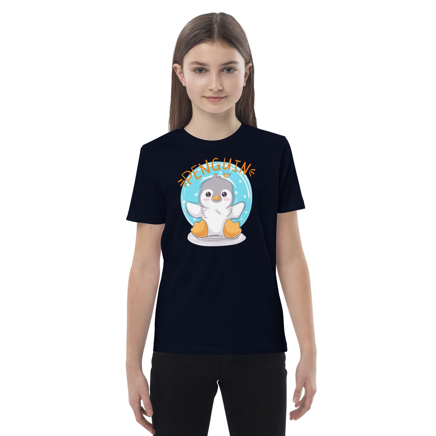 Organic cotton kids t-shirt - Penguin