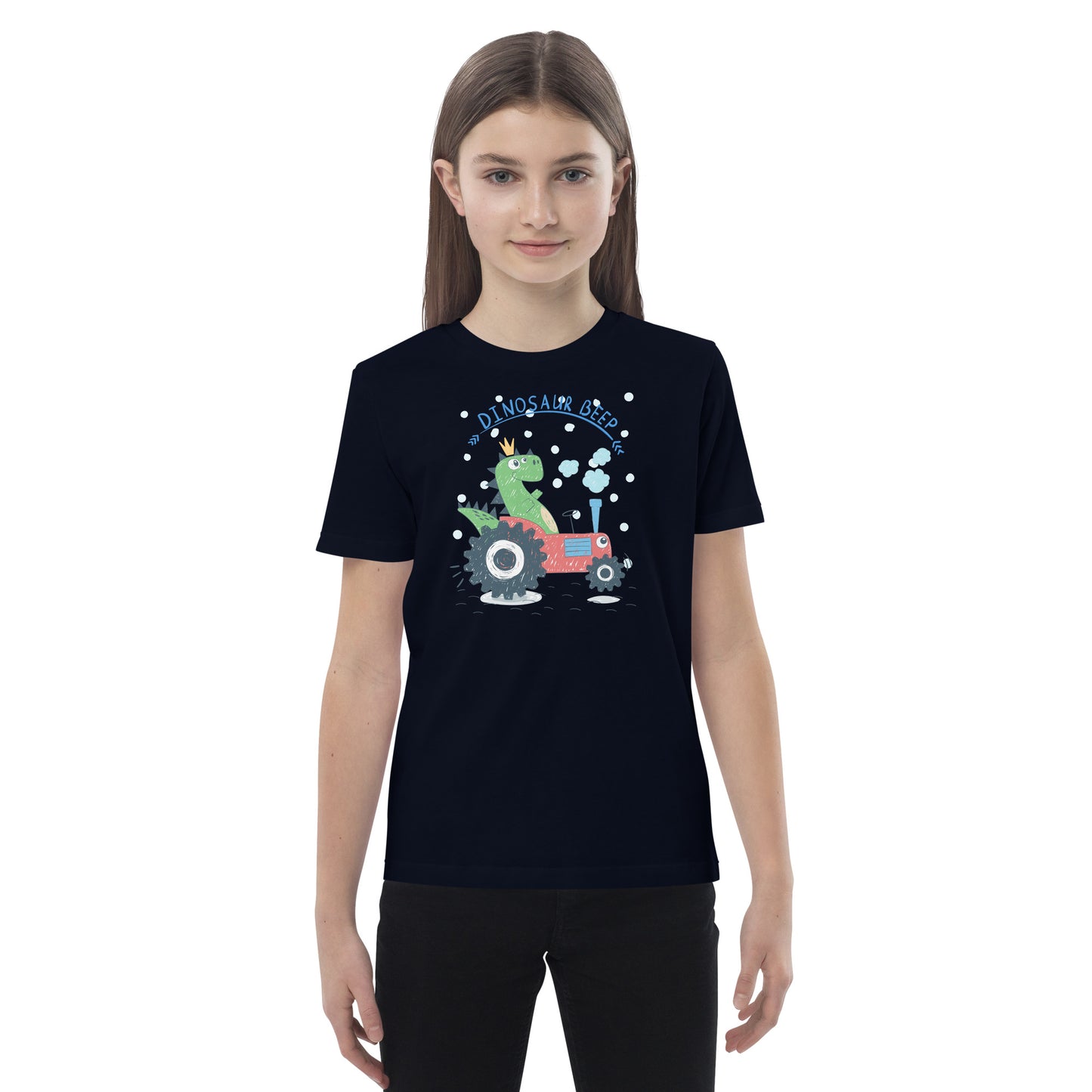 Organic cotton kids t-shirt - Dinosaur Beep