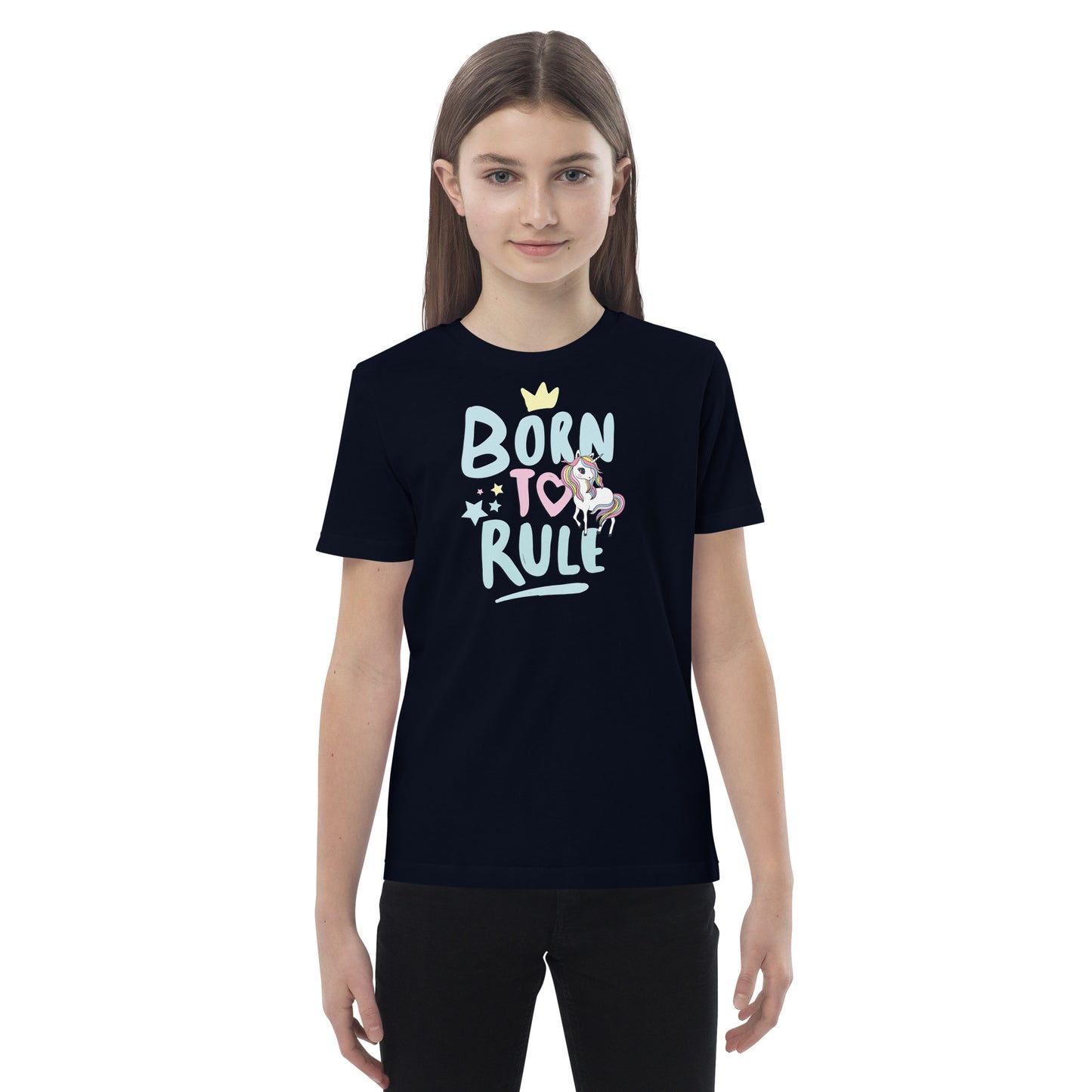 Organic cotton kids t-shirt - Born to Rule