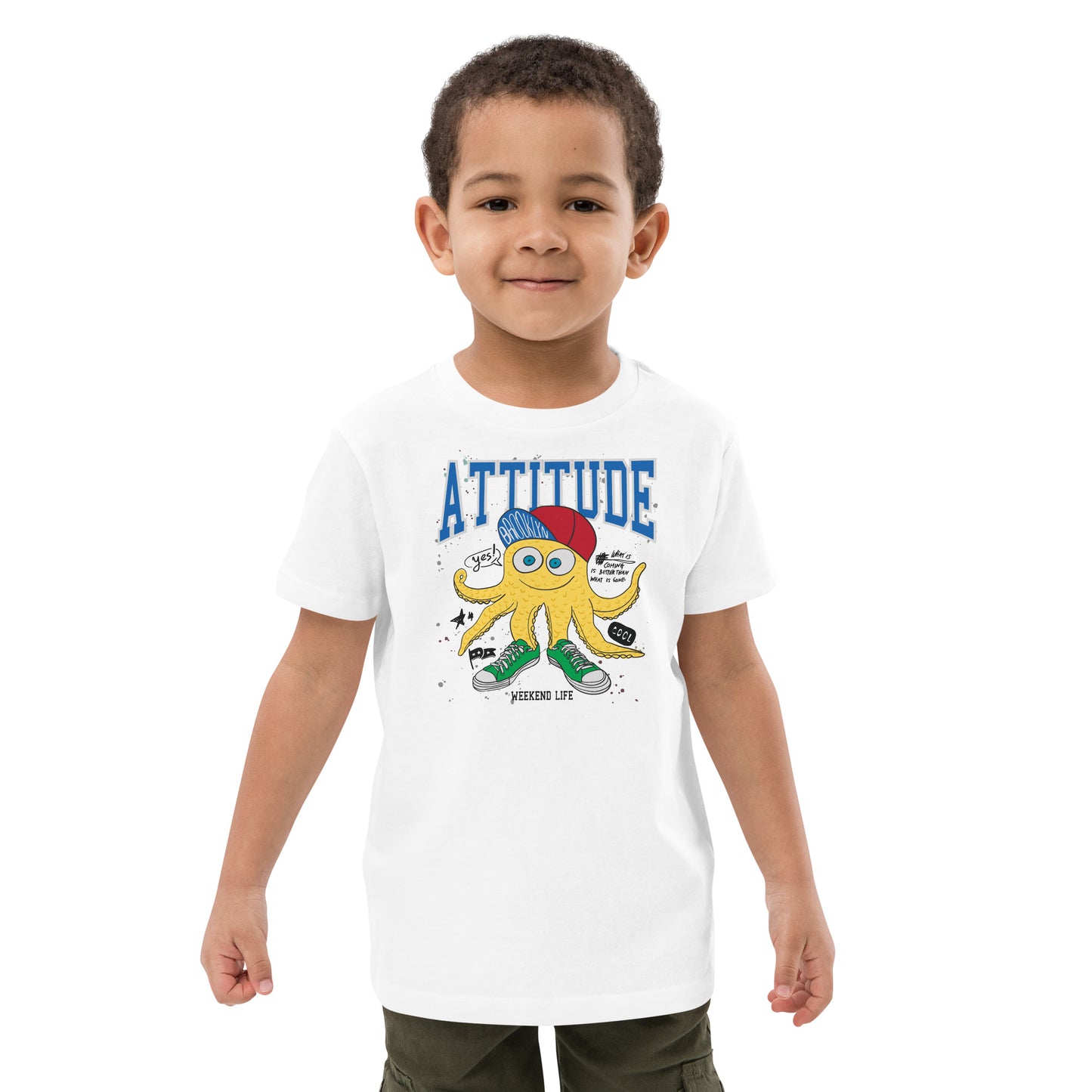 Organic cotton kids t-shirt - Attitude Monster