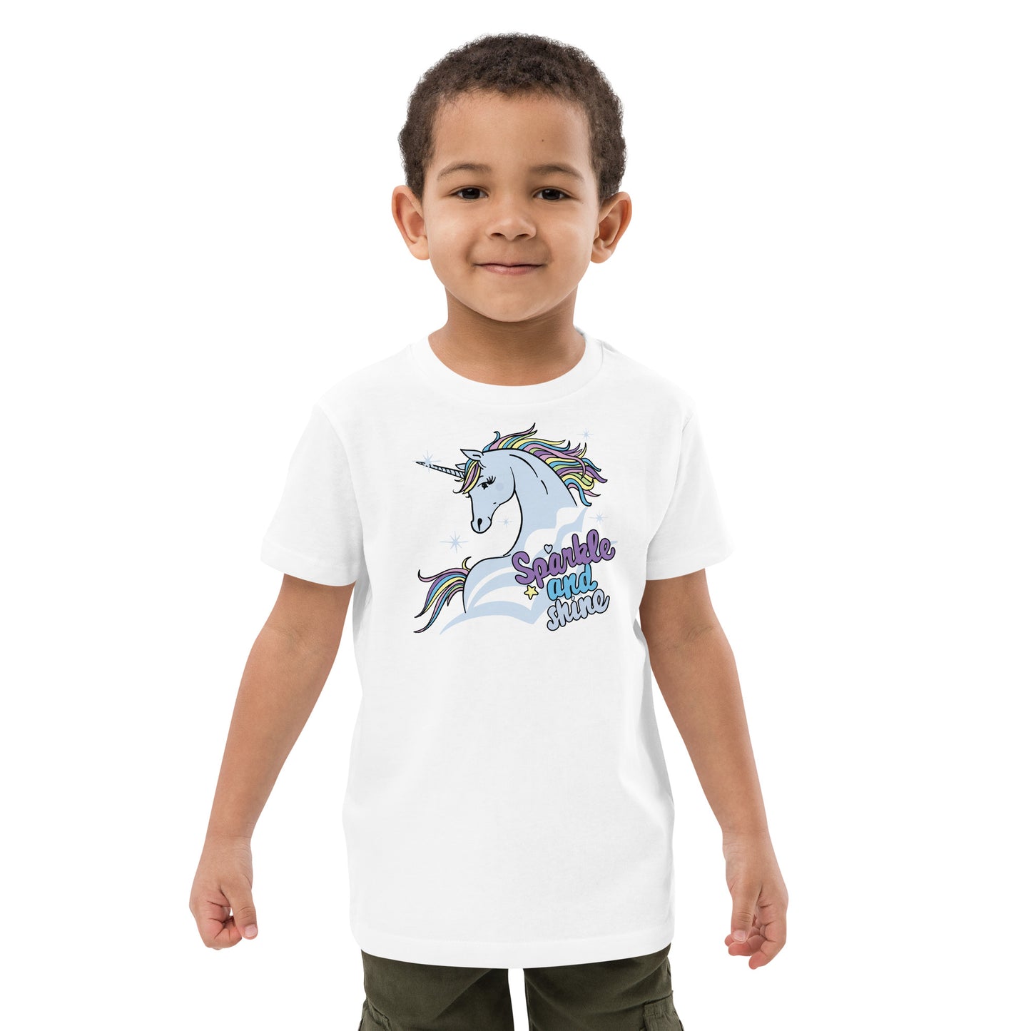 Organic cotton kids t-shirt - Sparkle and Shine