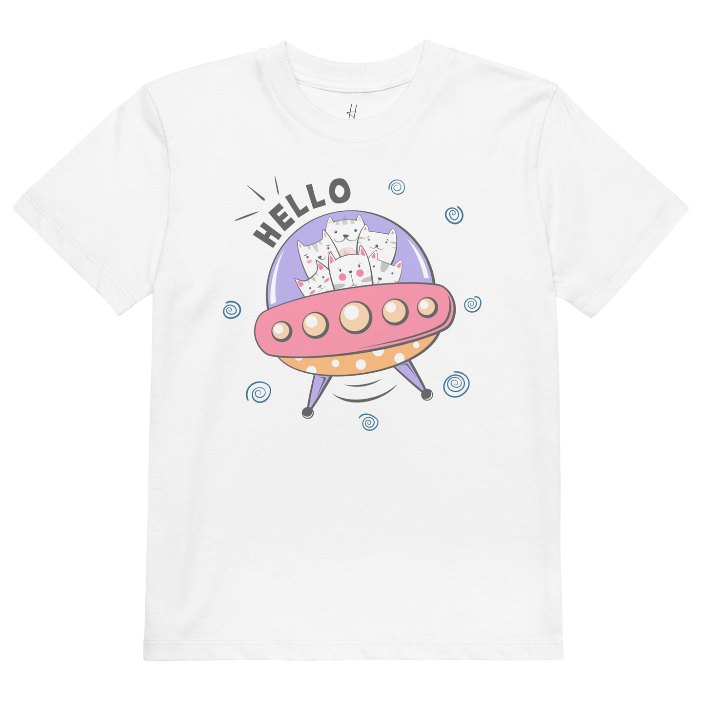 Organic cotton kids t-shirt - Space Cats