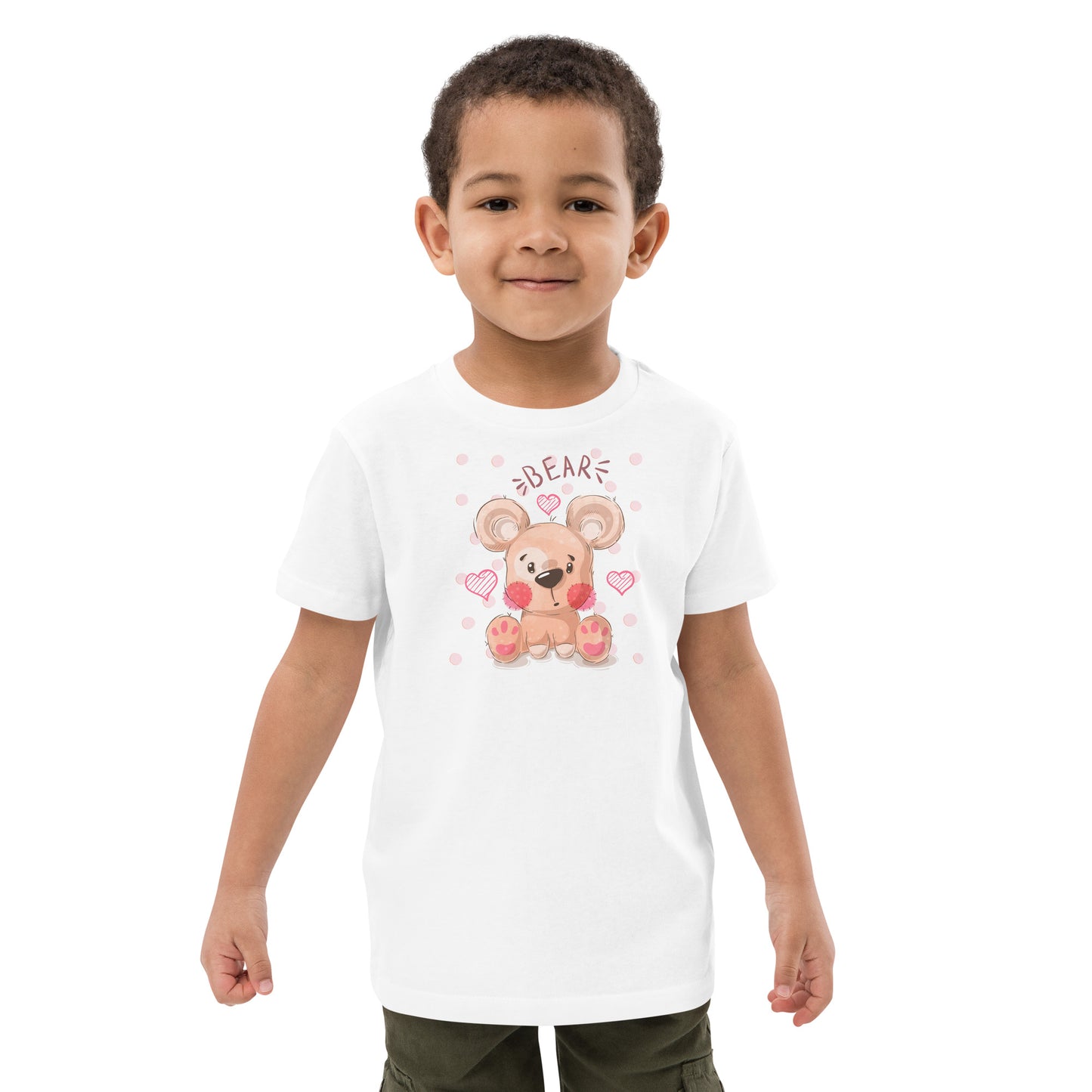Organic cotton kids t-shirt - Teddy Bear