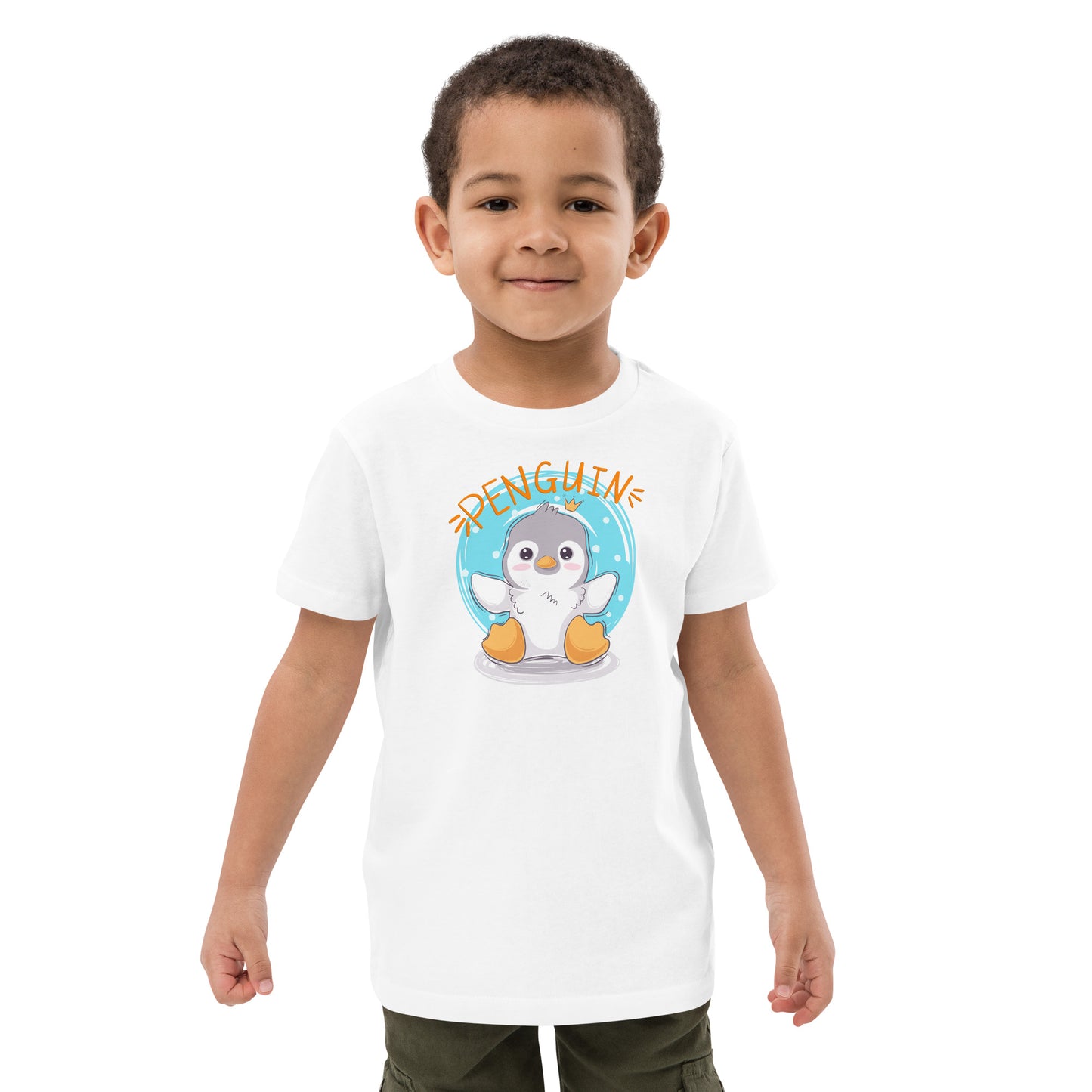 Organic cotton kids t-shirt - Penguin