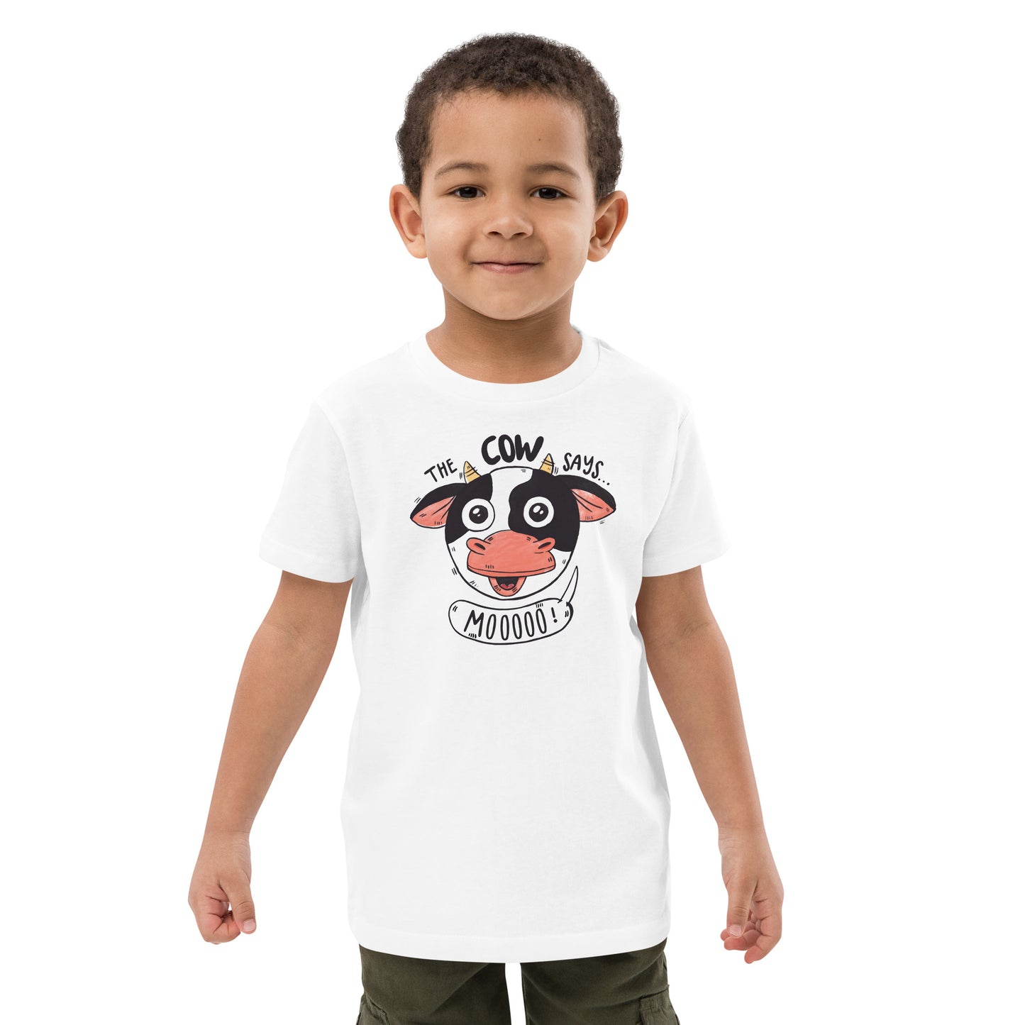 Organic cotton kids t-shirt - The Cow Says Mooooo