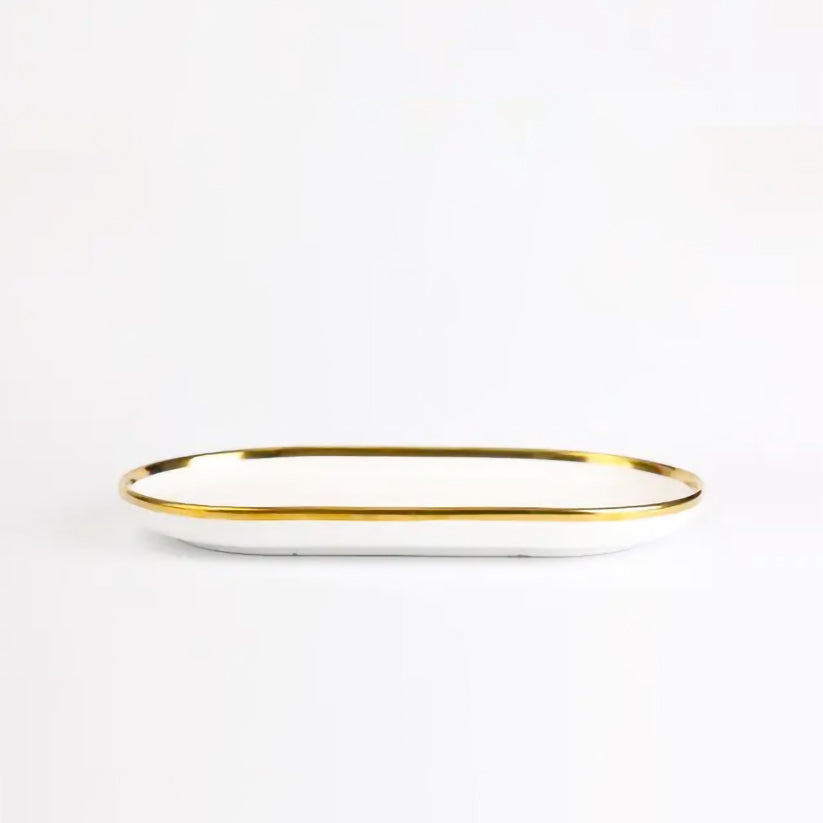 Elegant Gilt Rim Ceramic Dinnerware Set