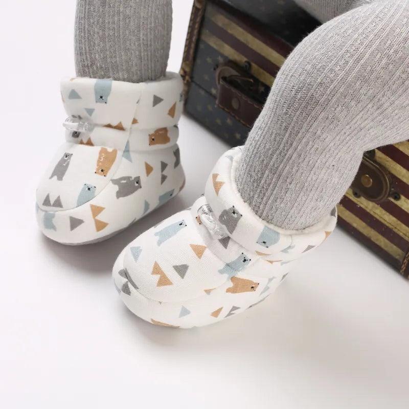 Cozy Toes Baby Booties, Assorted Prints