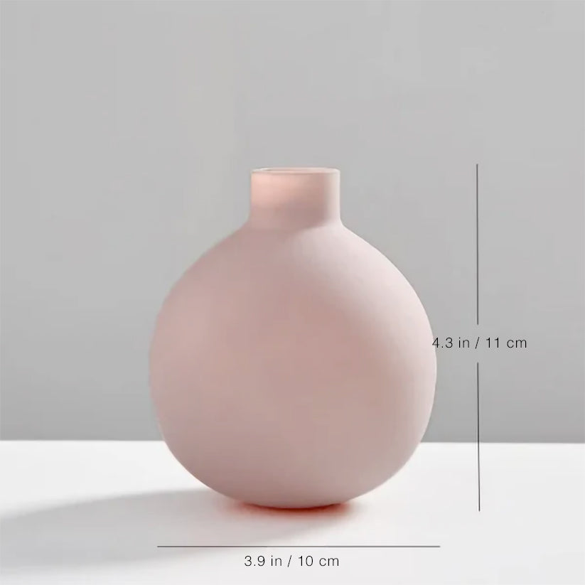 Scandinavian Serenity Glass Vase
