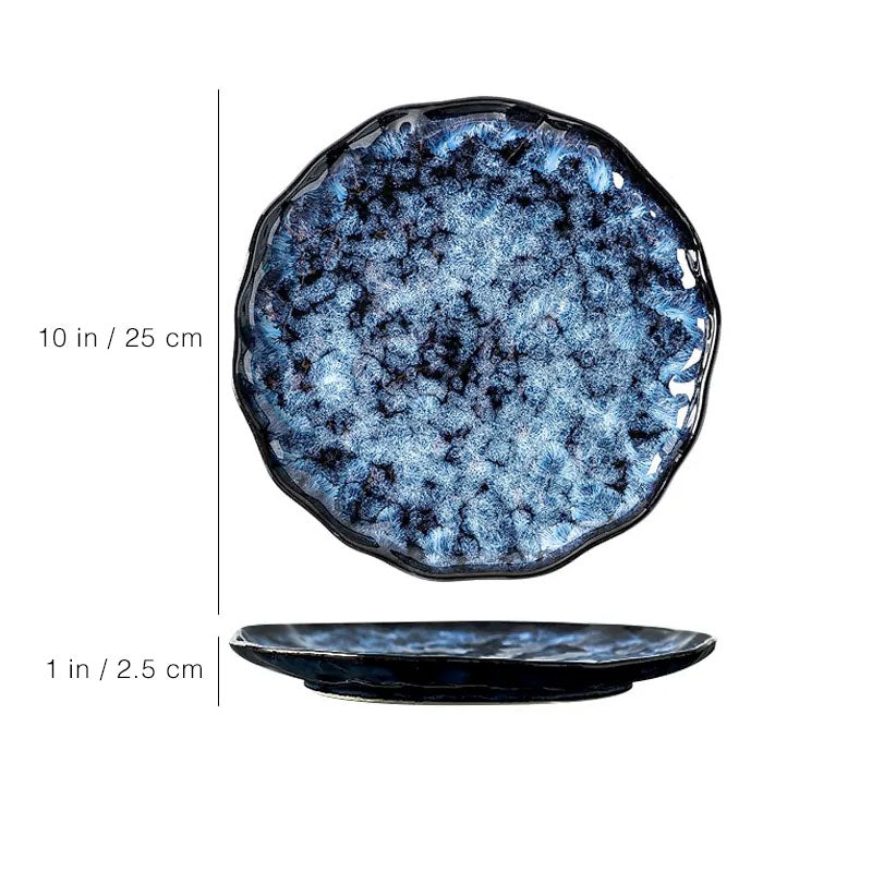 Vintage Azure Ceramic Dinnerware