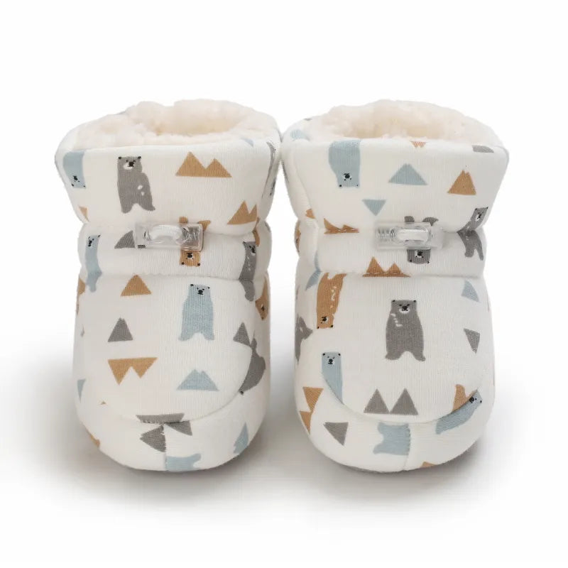 Cozy Toes Baby Booties, Assorted Prints