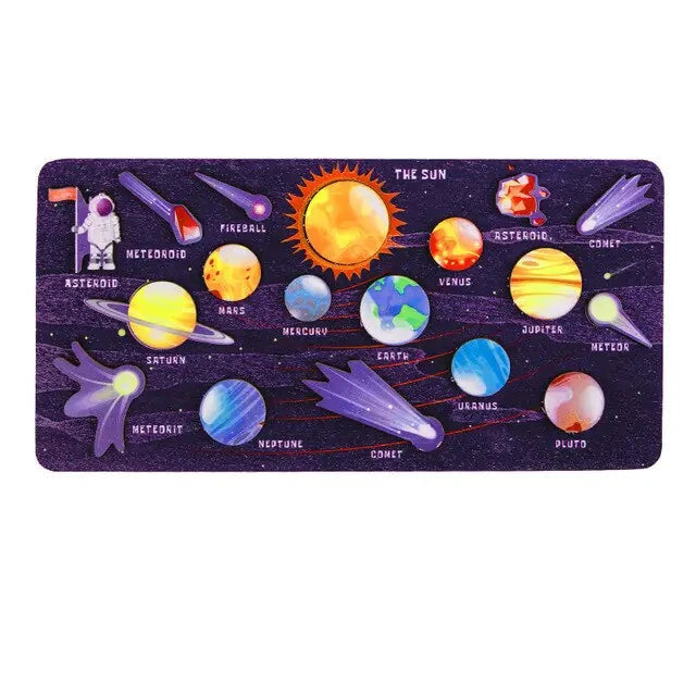 Solar System Wood Puzzles