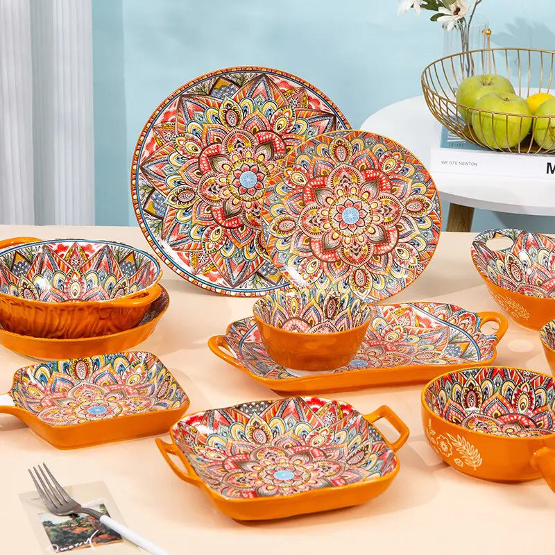 Bohemian Elegance Ceramic Tableware