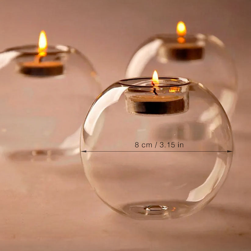 CrystalGlow Candle Holders