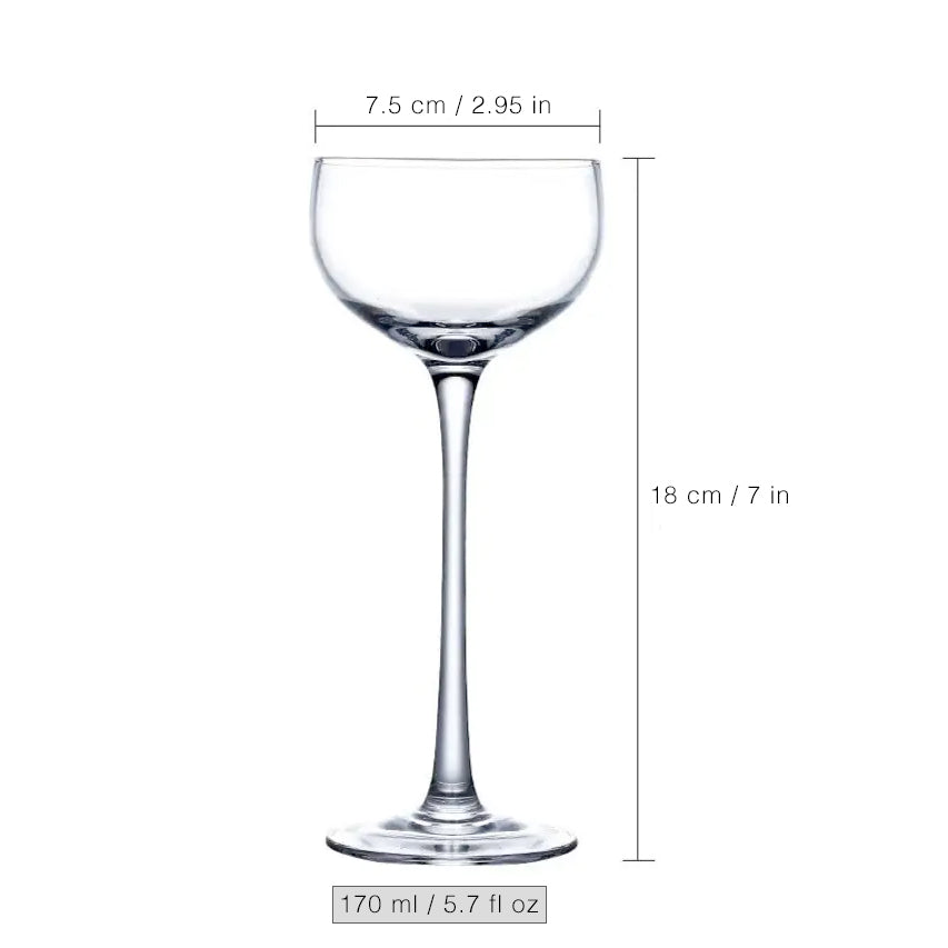 Tall Classic Coupe Cocktail Glass