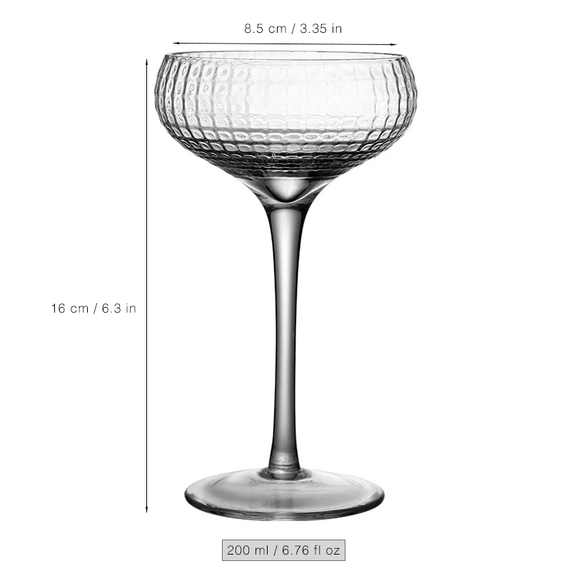 Elegance Classic Coupe Cocktail Glasses, Set of 4