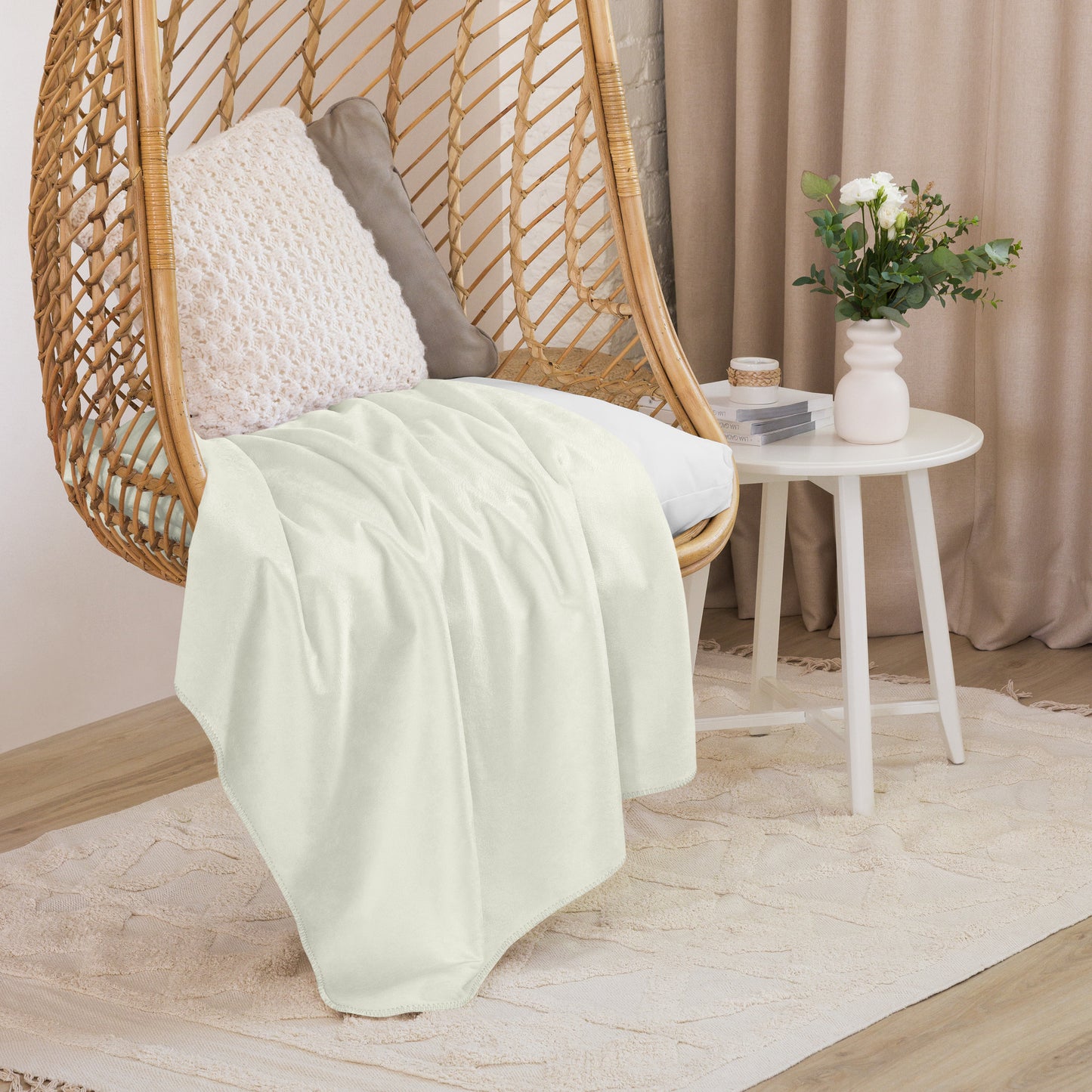 Sherpa blanket - Ivory