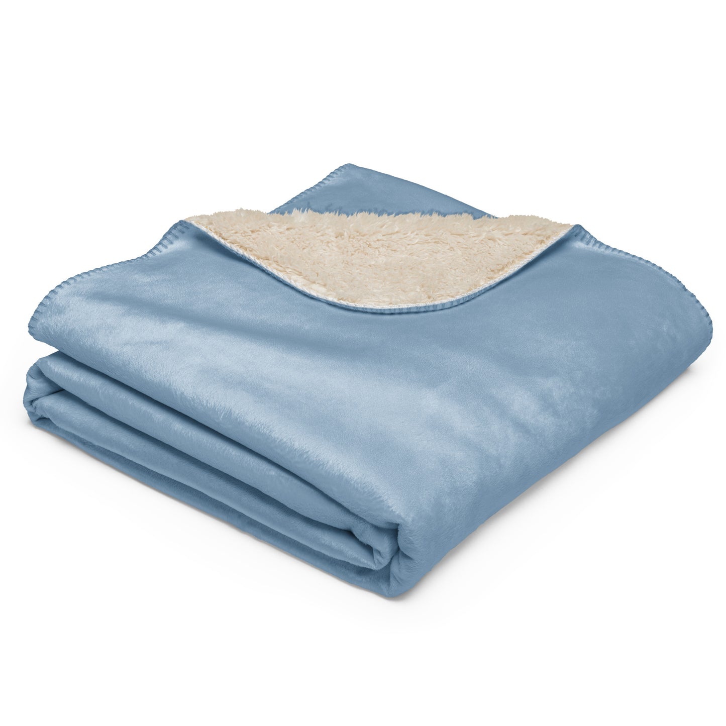 Sherpa blanket - Misty Blue