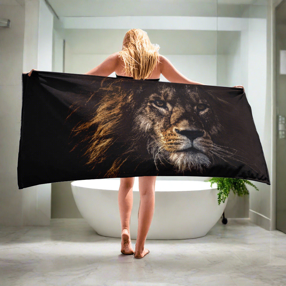 Africa's Big Five Printed Beach / Bath Towels