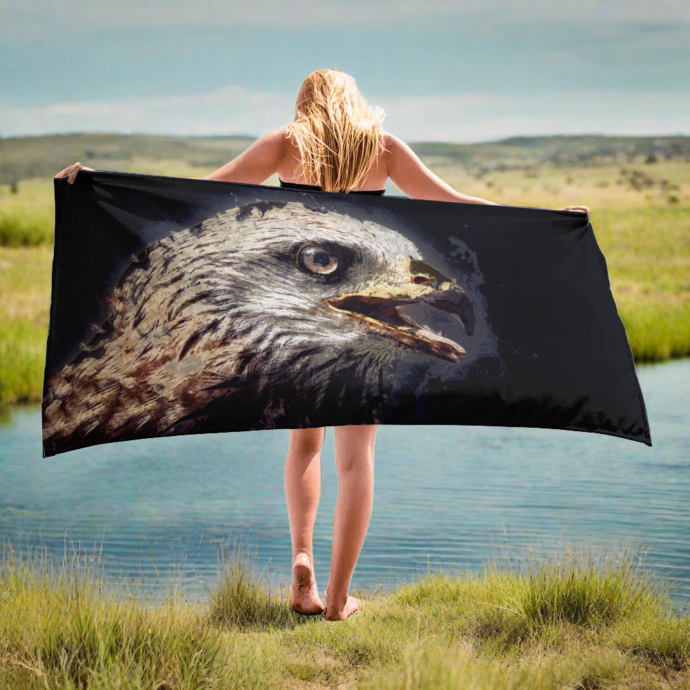 Birds of Prey Printed Beach / Bath Towels
